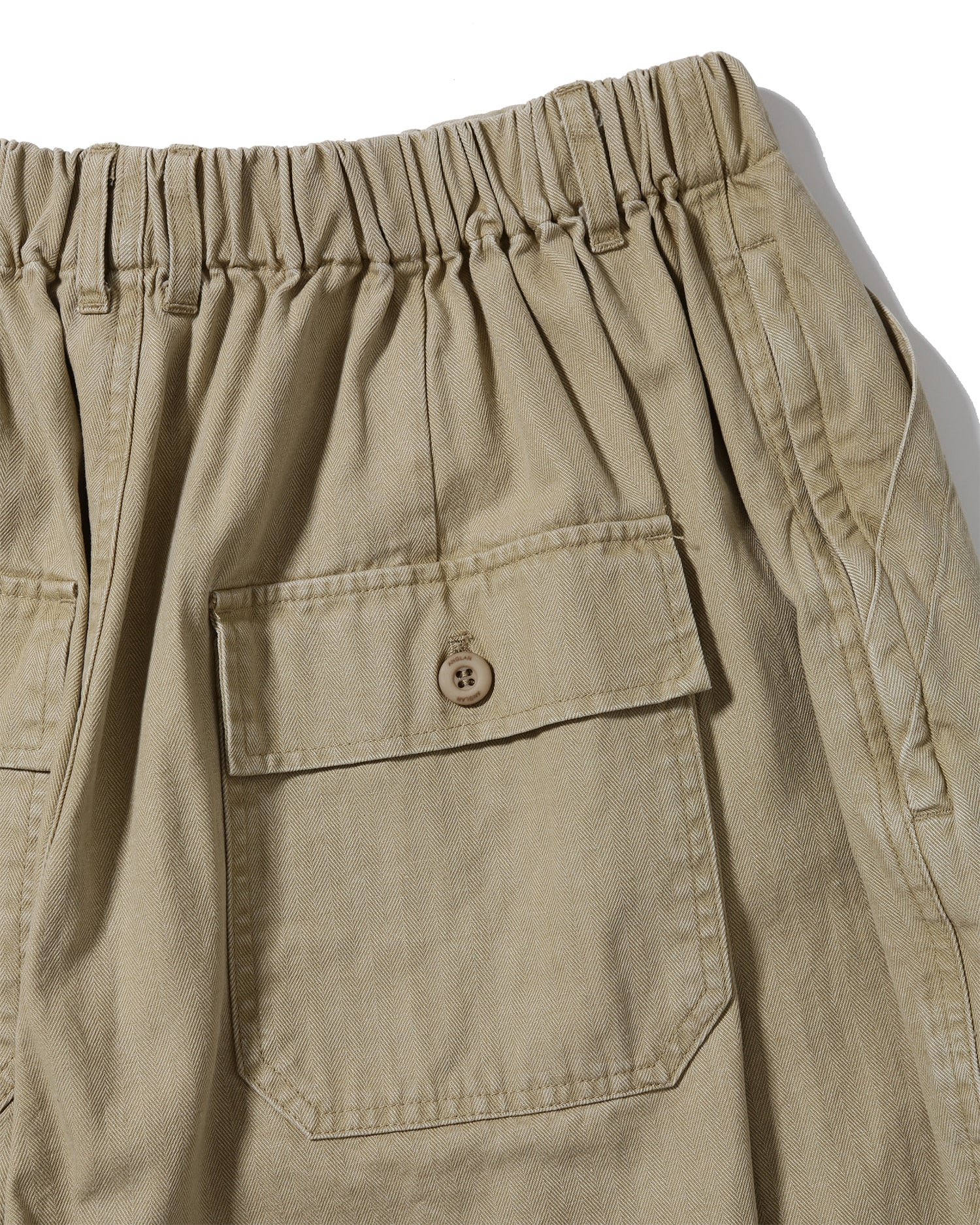 ANGLAN HERRINGBONE FATIGUE BALLOON PANTS