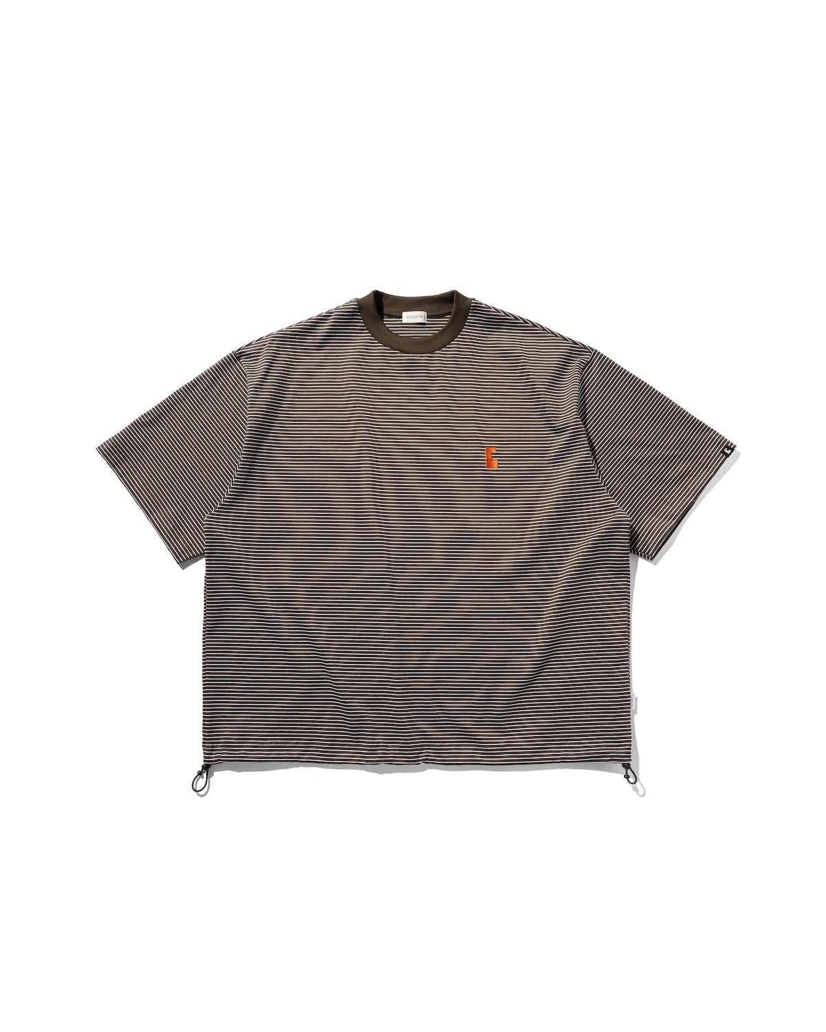 CLESSTE "C"STRIPED MASSIVE T-SHIRT WITH DRAWSTRINGS
