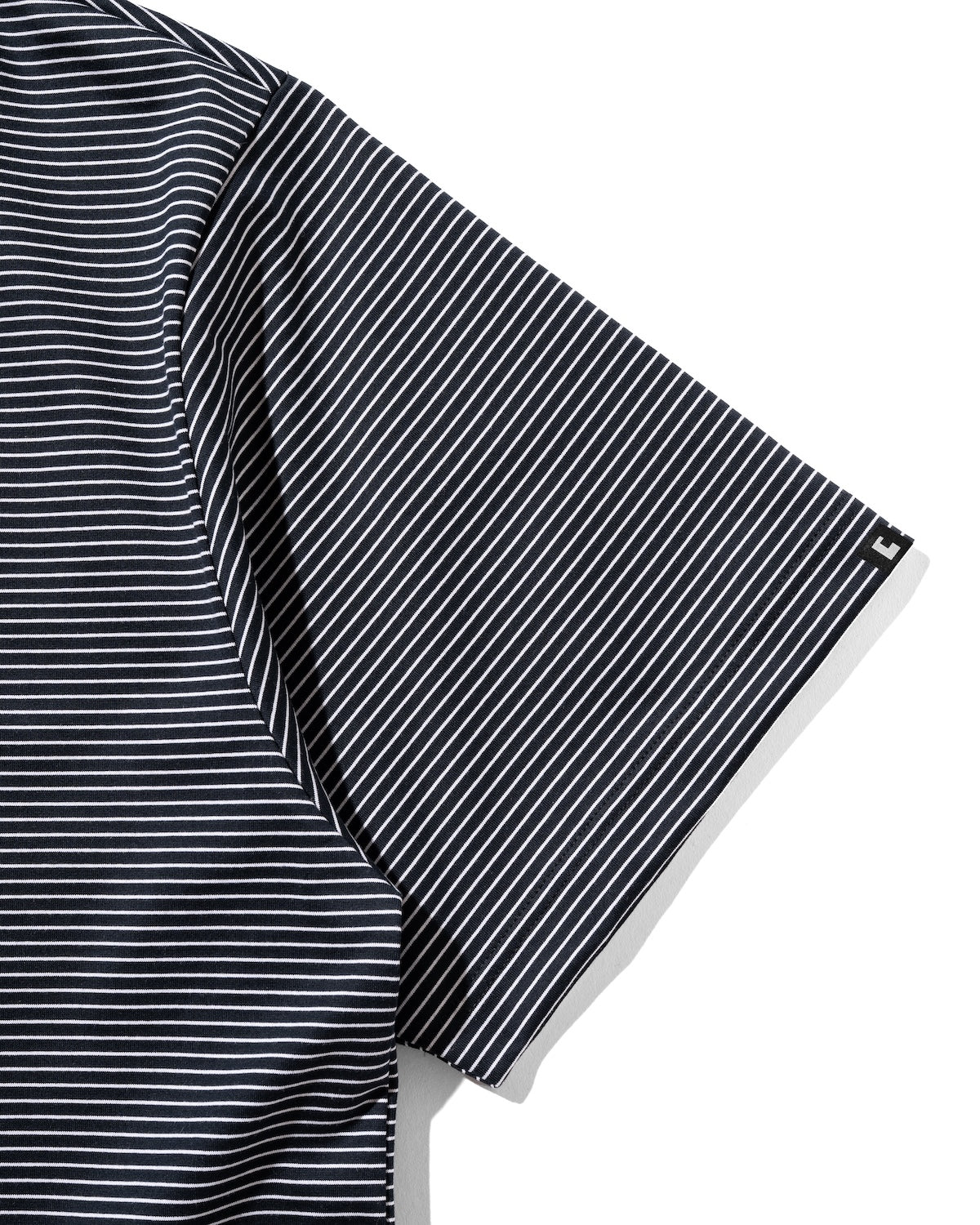 CLESSTE "C"STRIPED MASSIVE T-SHIRT WITH DRAWSTRINGS
