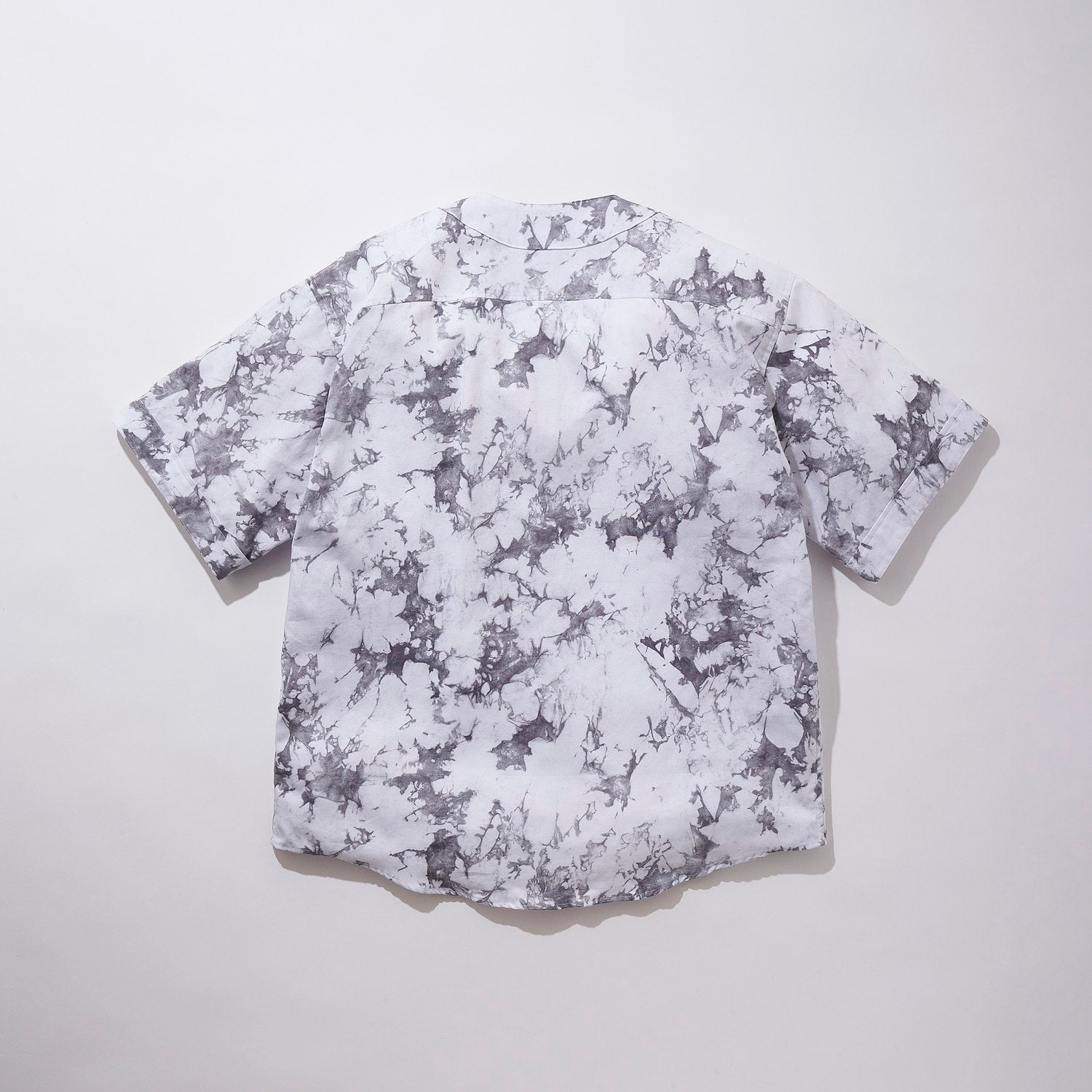 KUON 25SS Mura Shibori Printed Koikuchi Shirt