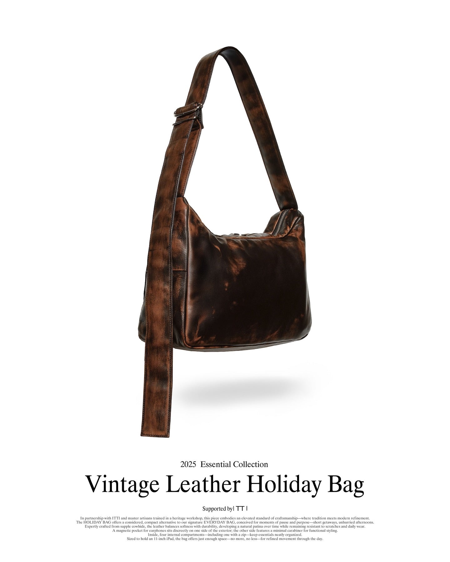 CLESSTE VINTAGE LEATHER HOLIDAY BAG