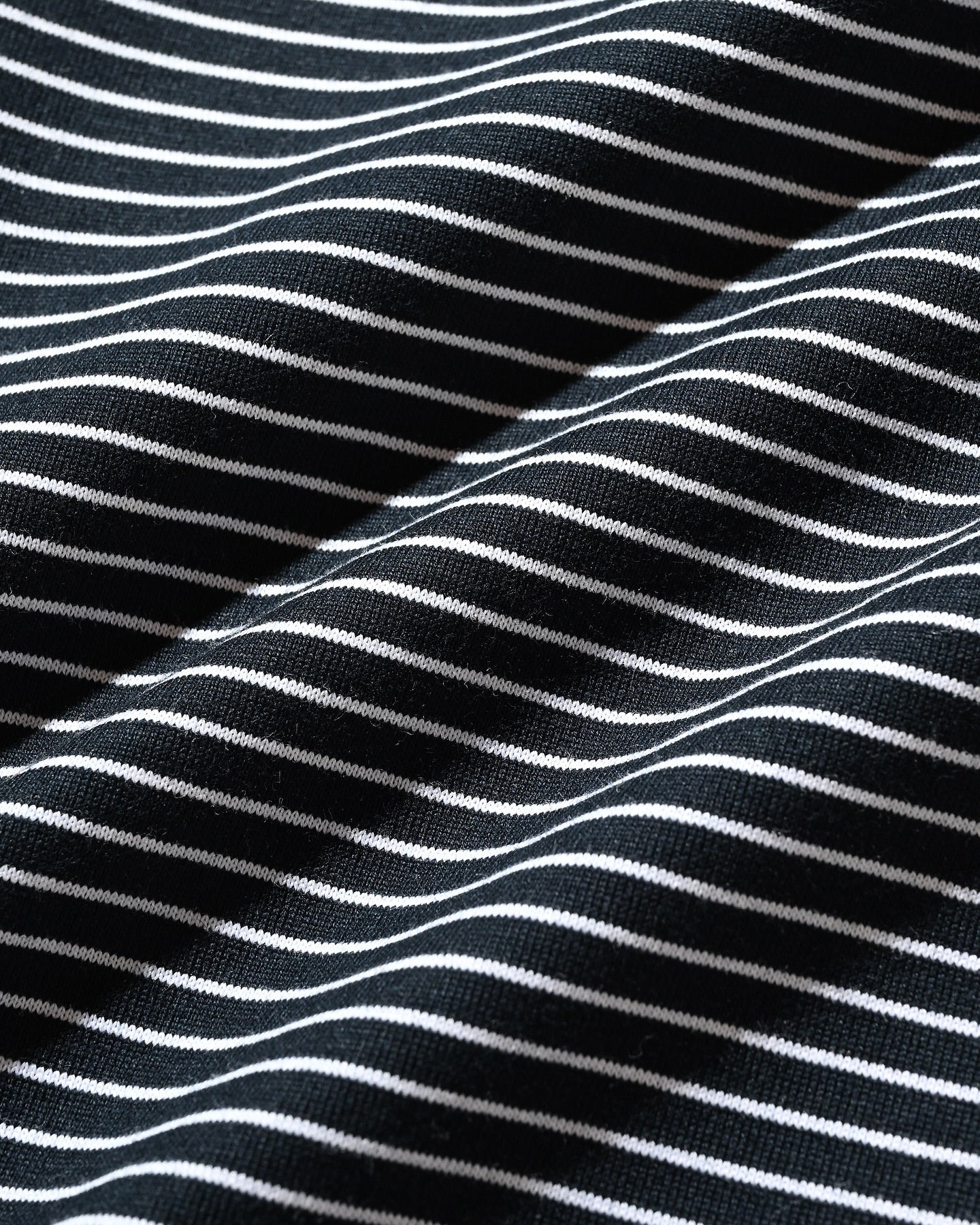 CLESSTE EMBROIDERY LOGO STRIPED S/S POLO WITH DRAWSTRINGS