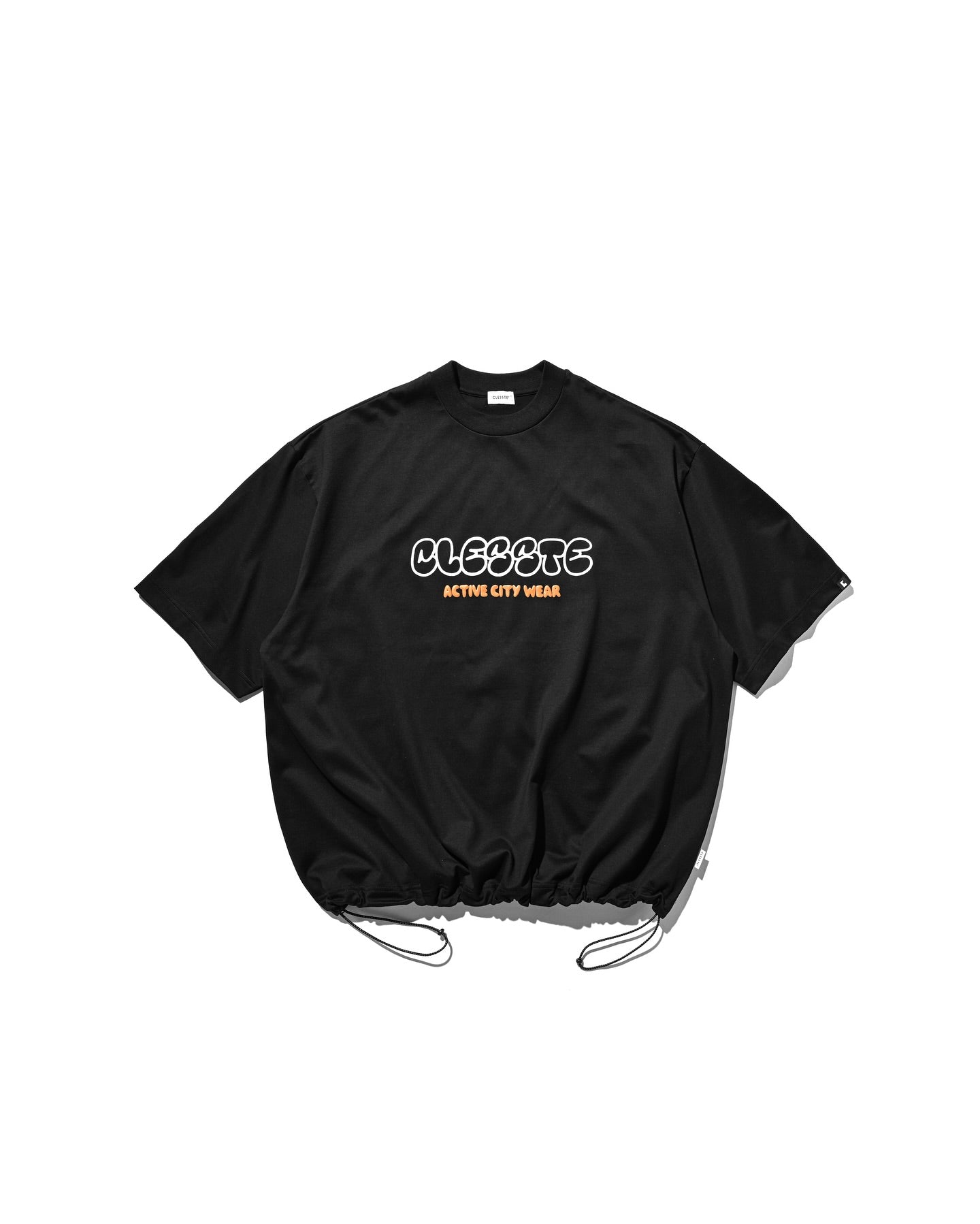 CLESSTE BUBBLE LOGO PRINT MASSIVE T-SHIRT WITH DRAWSTRINGS