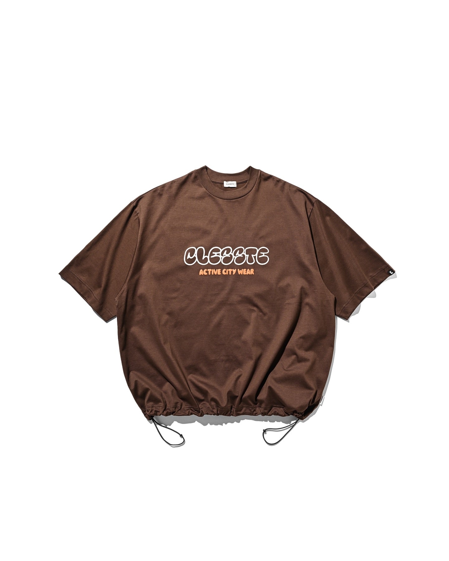 CLESSTE BUBBLE LOGO PRINT MASSIVE T-SHIRT WITH DRAWSTRINGS