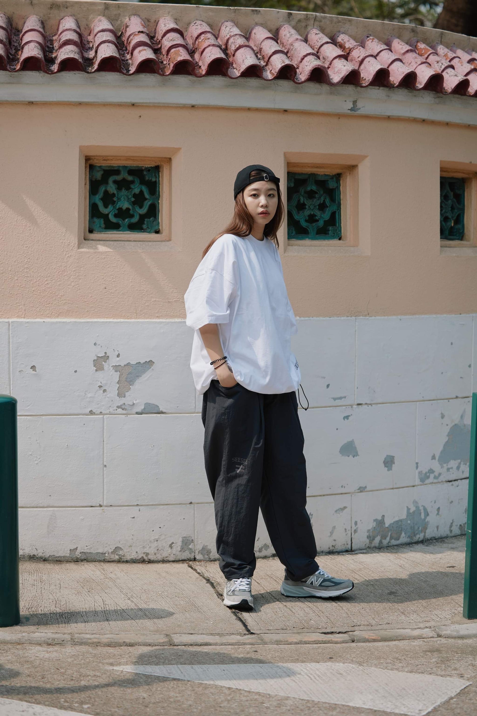 オープニング SEE SEE WIDE TAPERED EASY PANTS (HNGR)