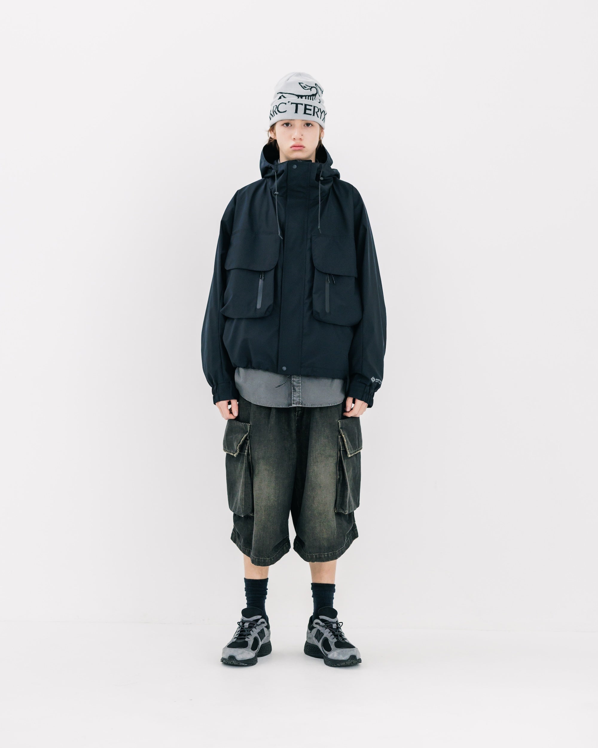 CLESSTE VINTAGE WASH SELVEDGE DENIM CITY MILITARY HALF PANTS