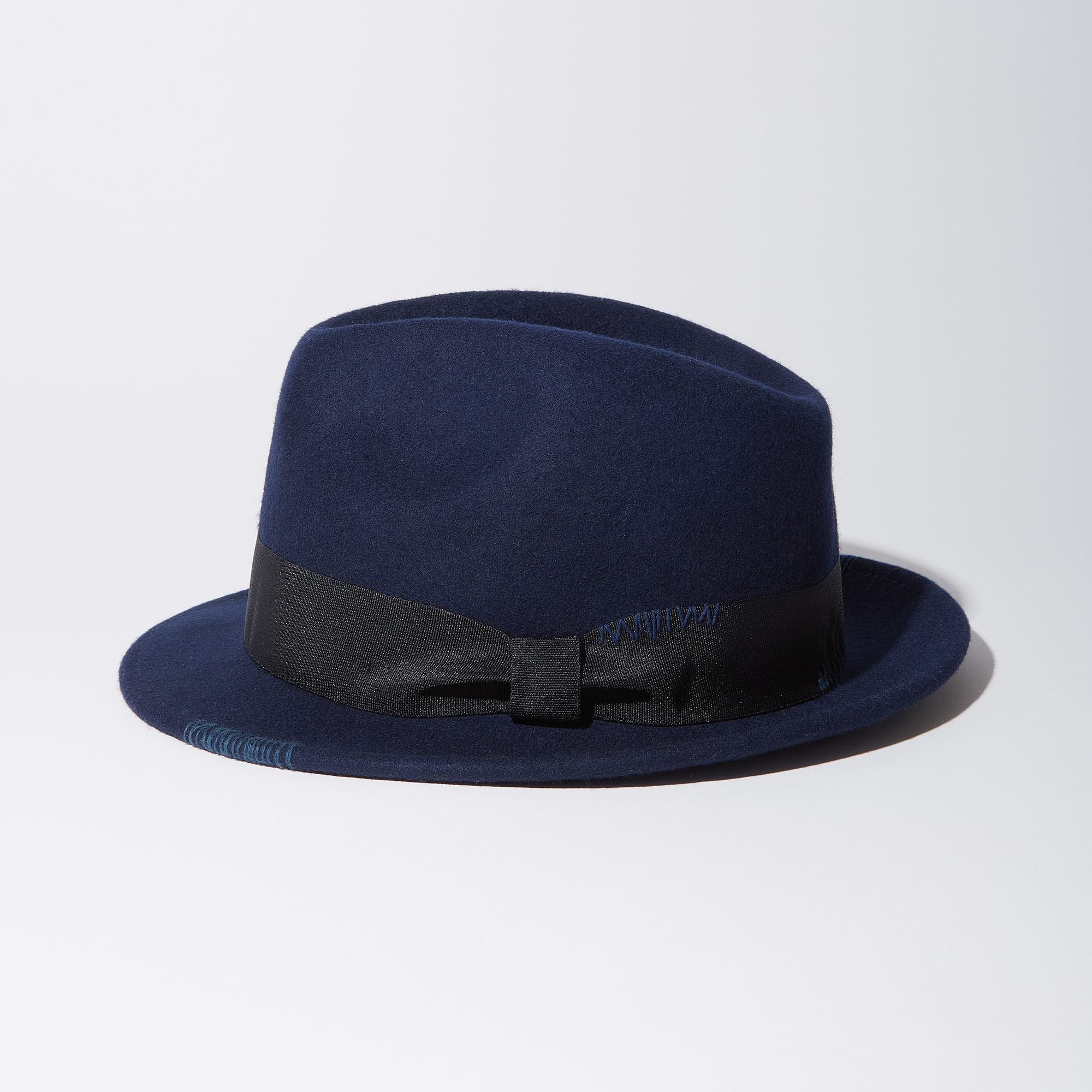 KUON Sashiko Fedora Hat