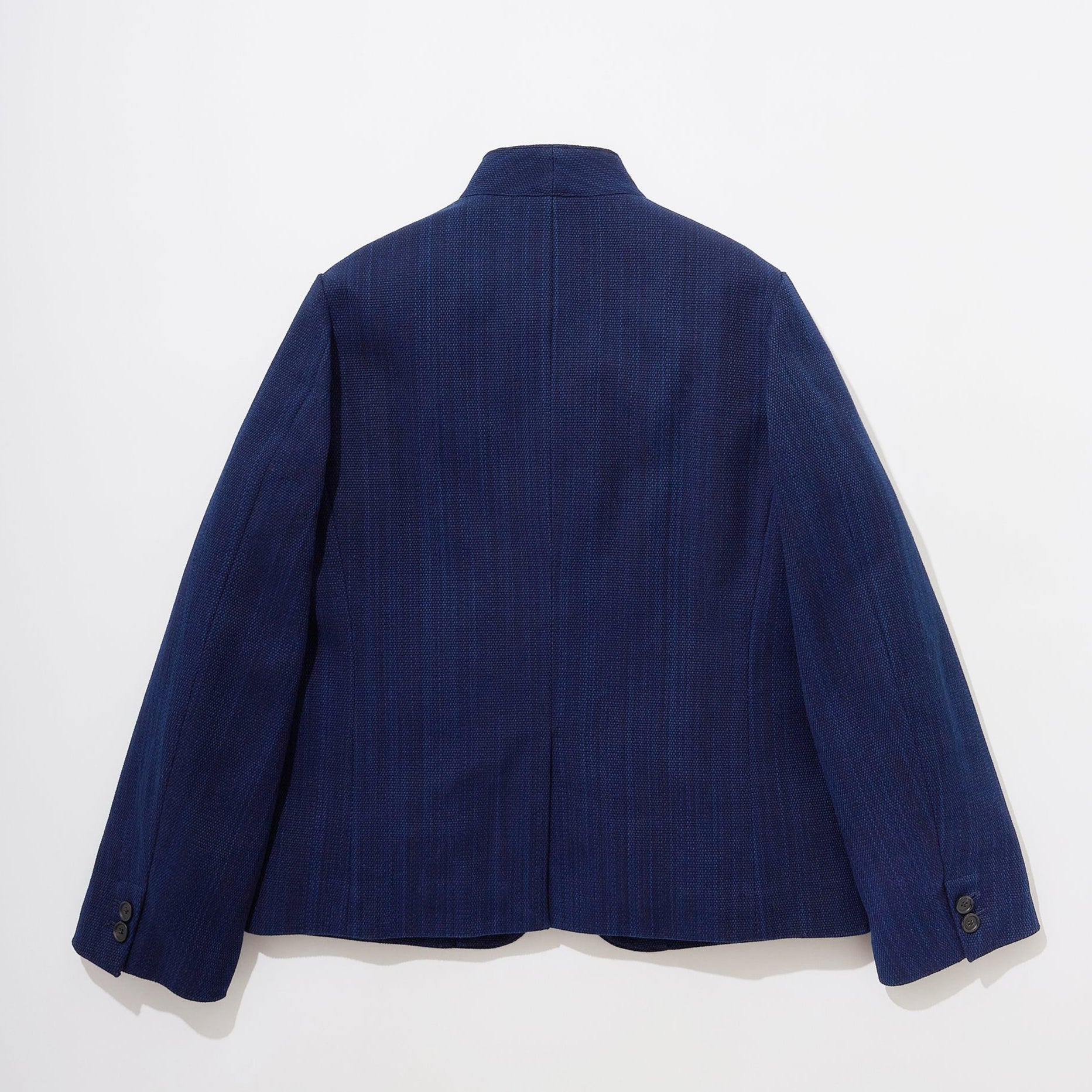 KUON Aizome Sashiko Kimono Collar Blazer