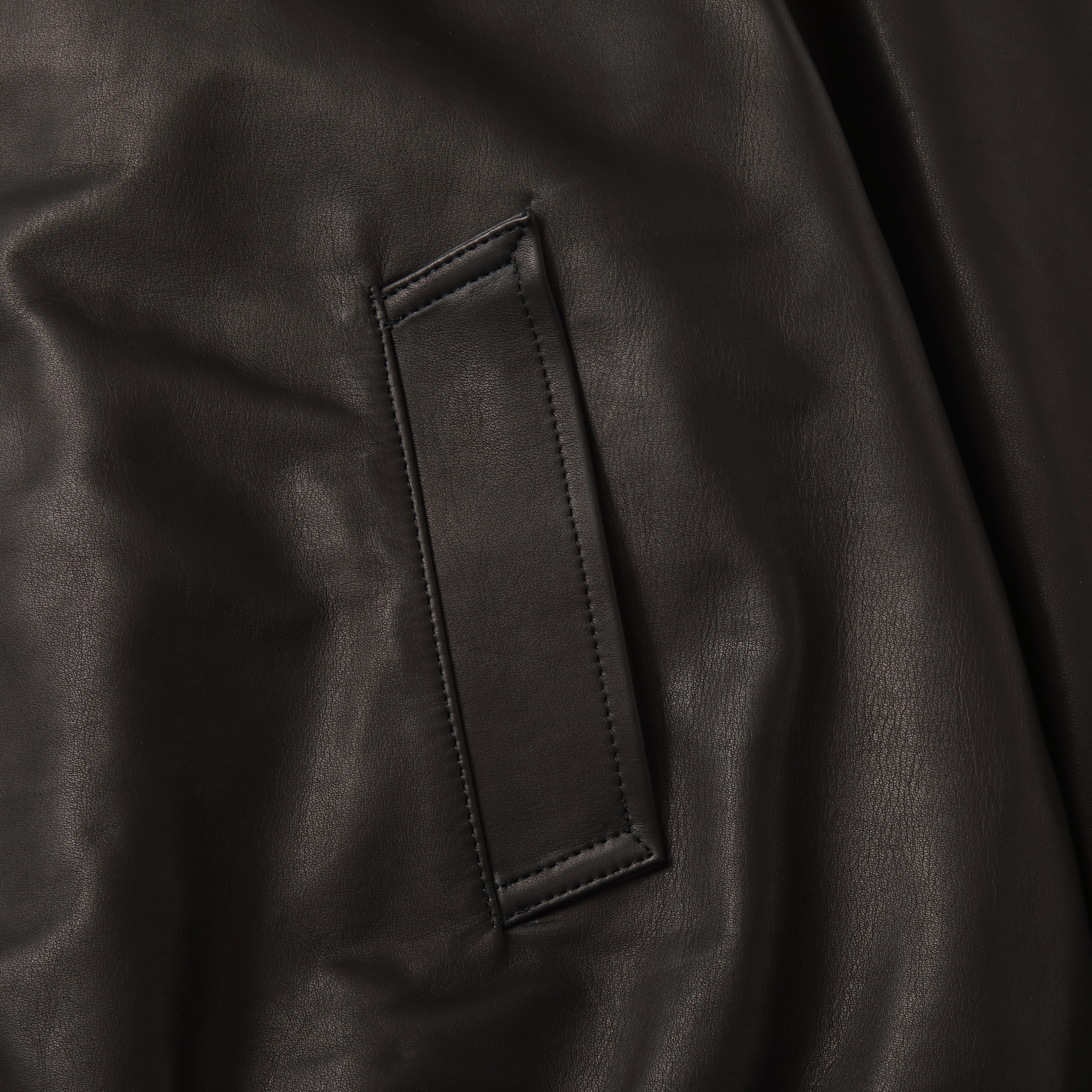 S.F.C 25FW LEATHER HOODIE JACKET