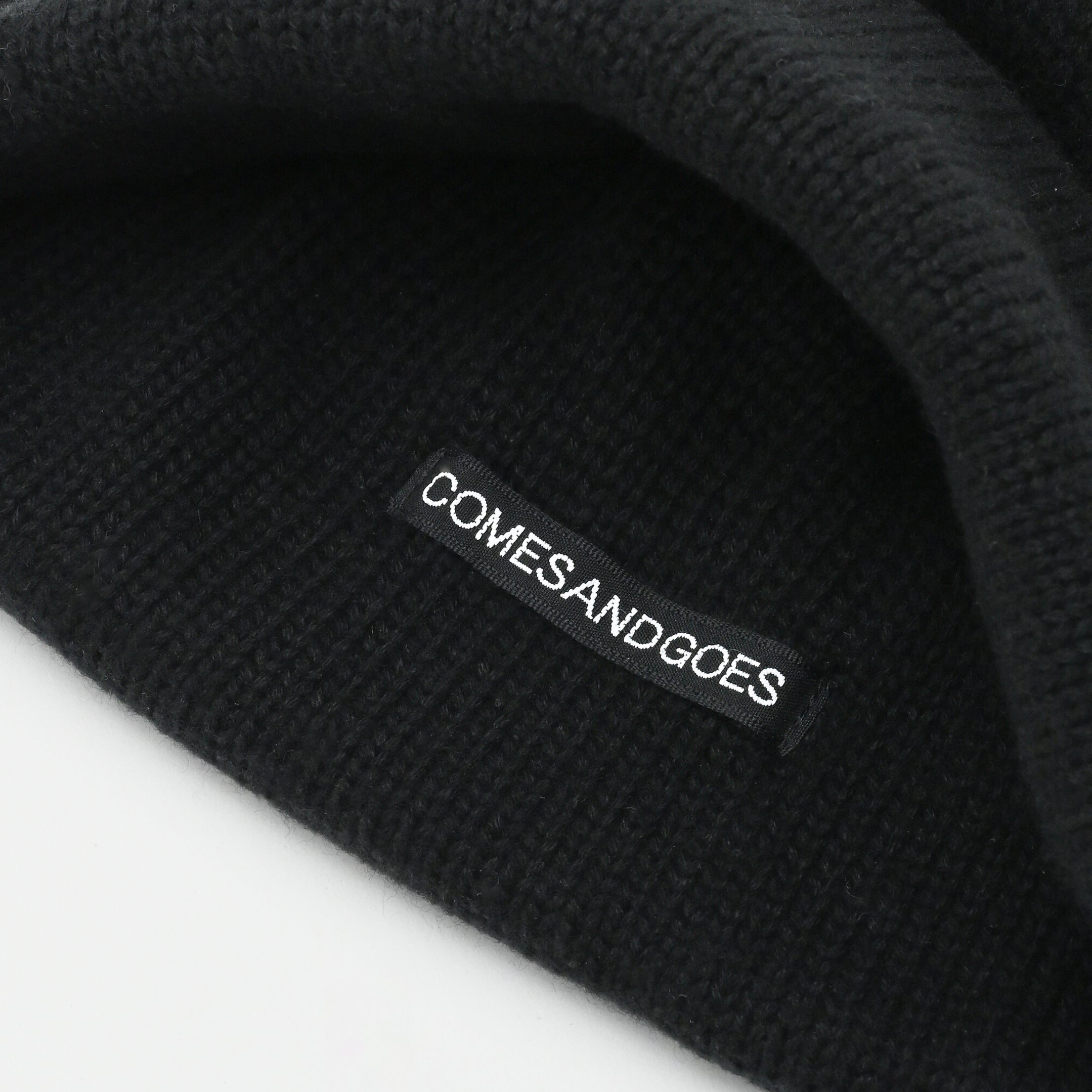 COMESANDGOES 25SS WHITE NAME KNIT