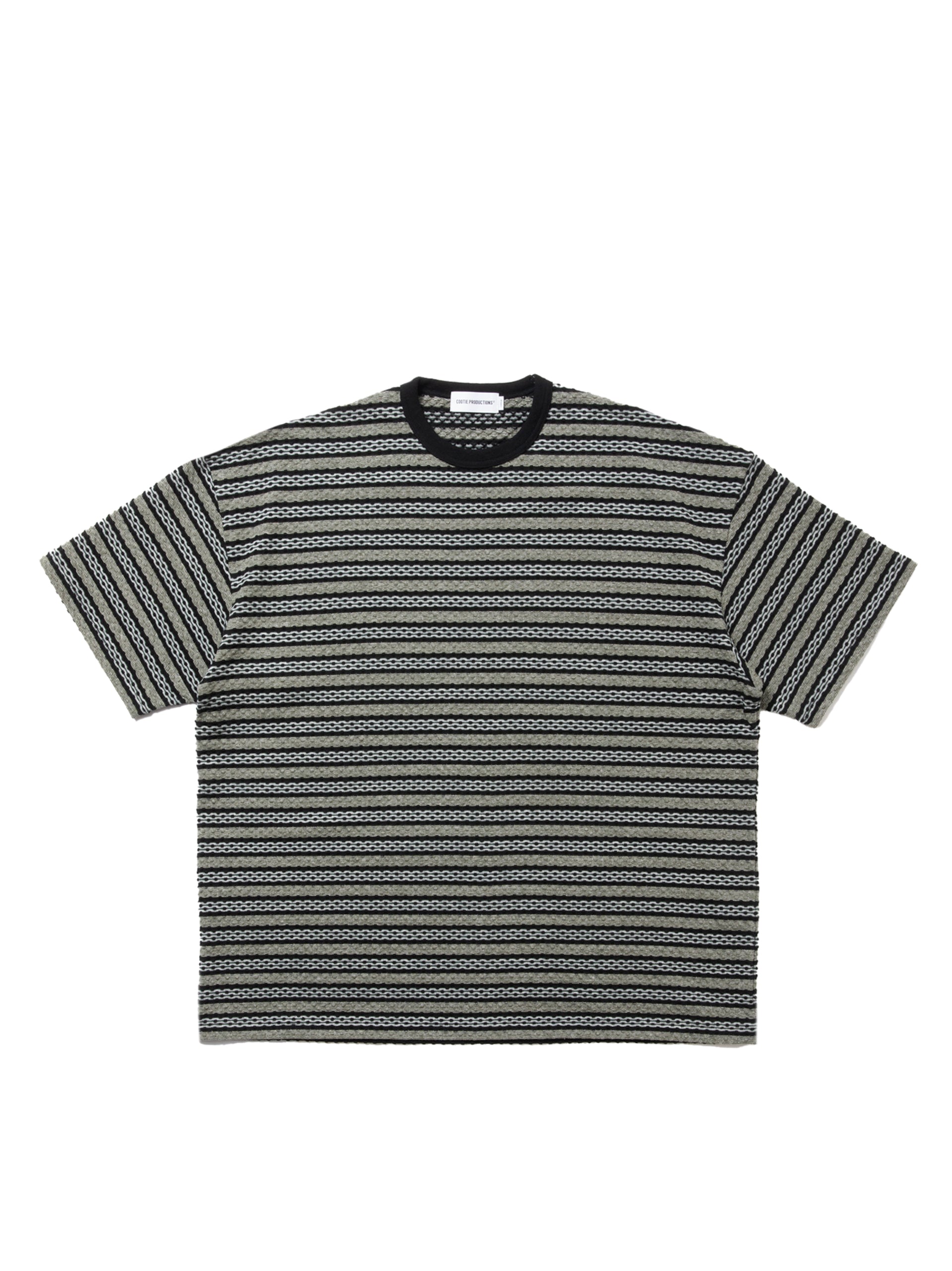 COOTIE PRODUCTIONS 25SS Jacquard Border S/S Tee