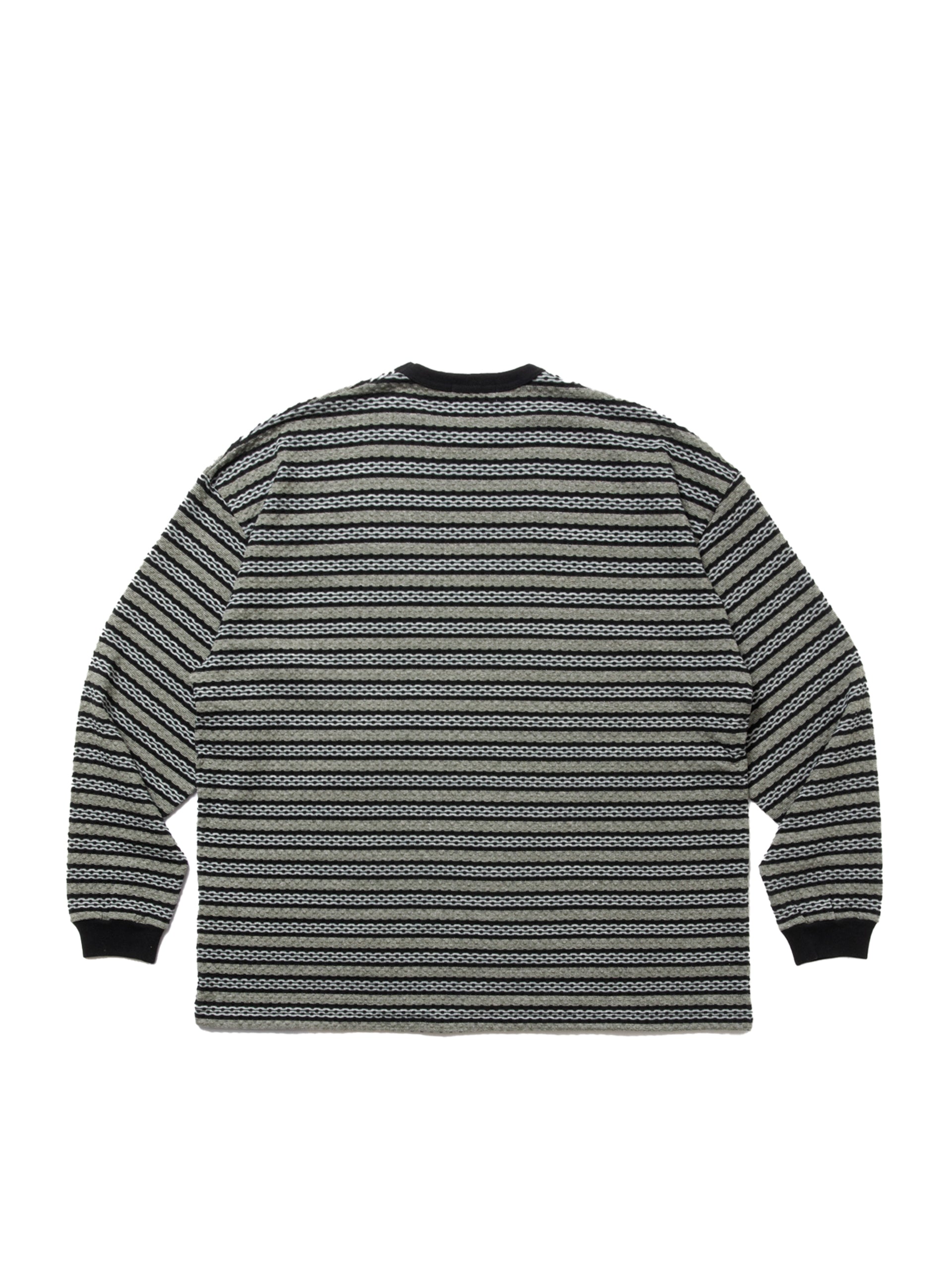 COOTIE PRODUCTIONS 25SS Jacquard Border L/S Tee