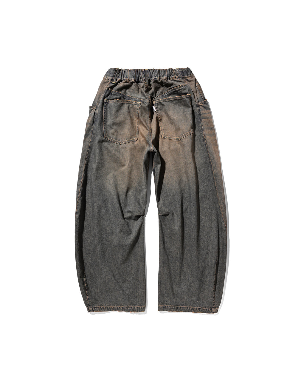 CLESSTE VINTAGE DYED SELVEDGE DENIM BARREL LEG PANTS