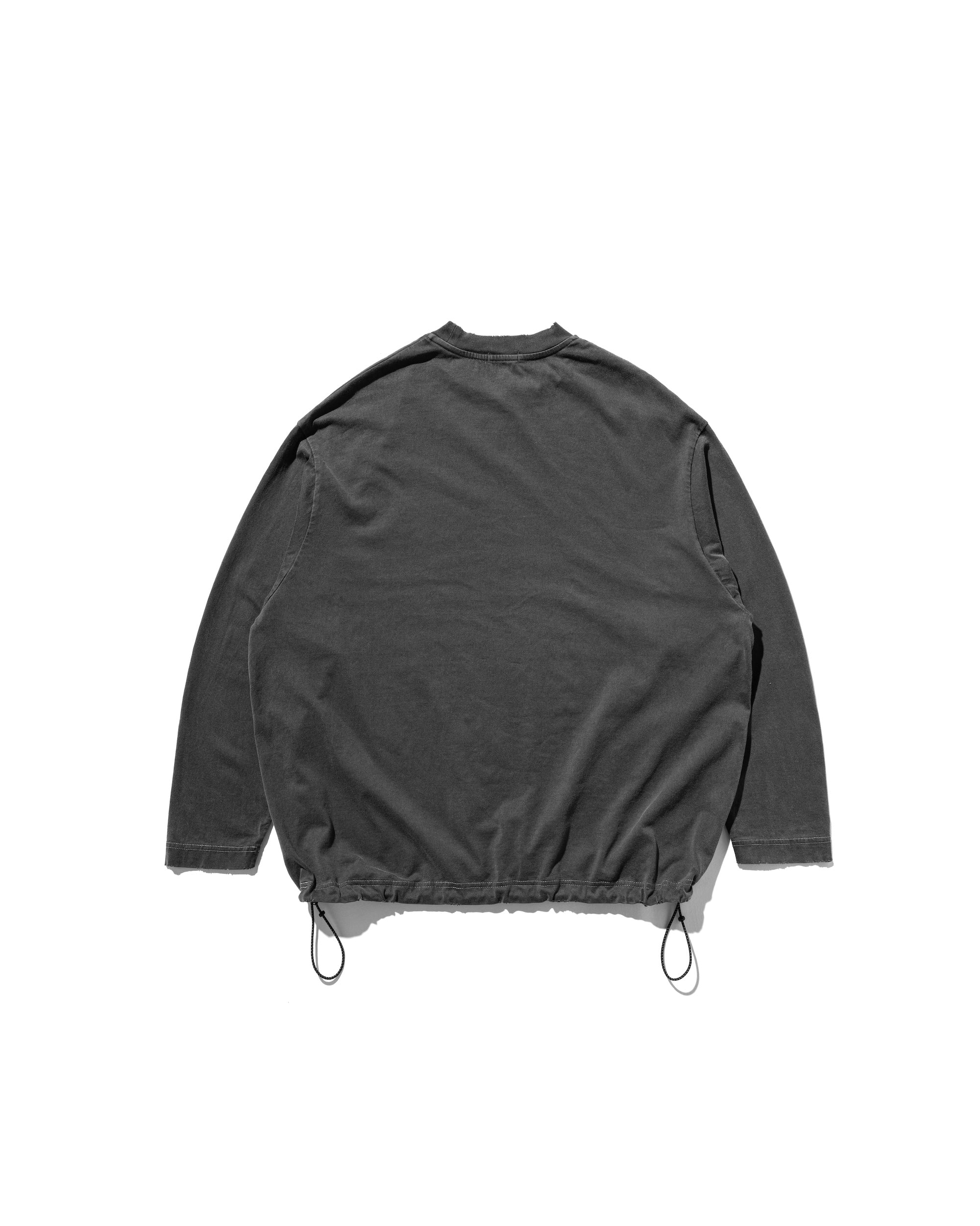 CLESSTE PIGMENT DYED L/S T-SHIRT WITH DRAWSTRINGS