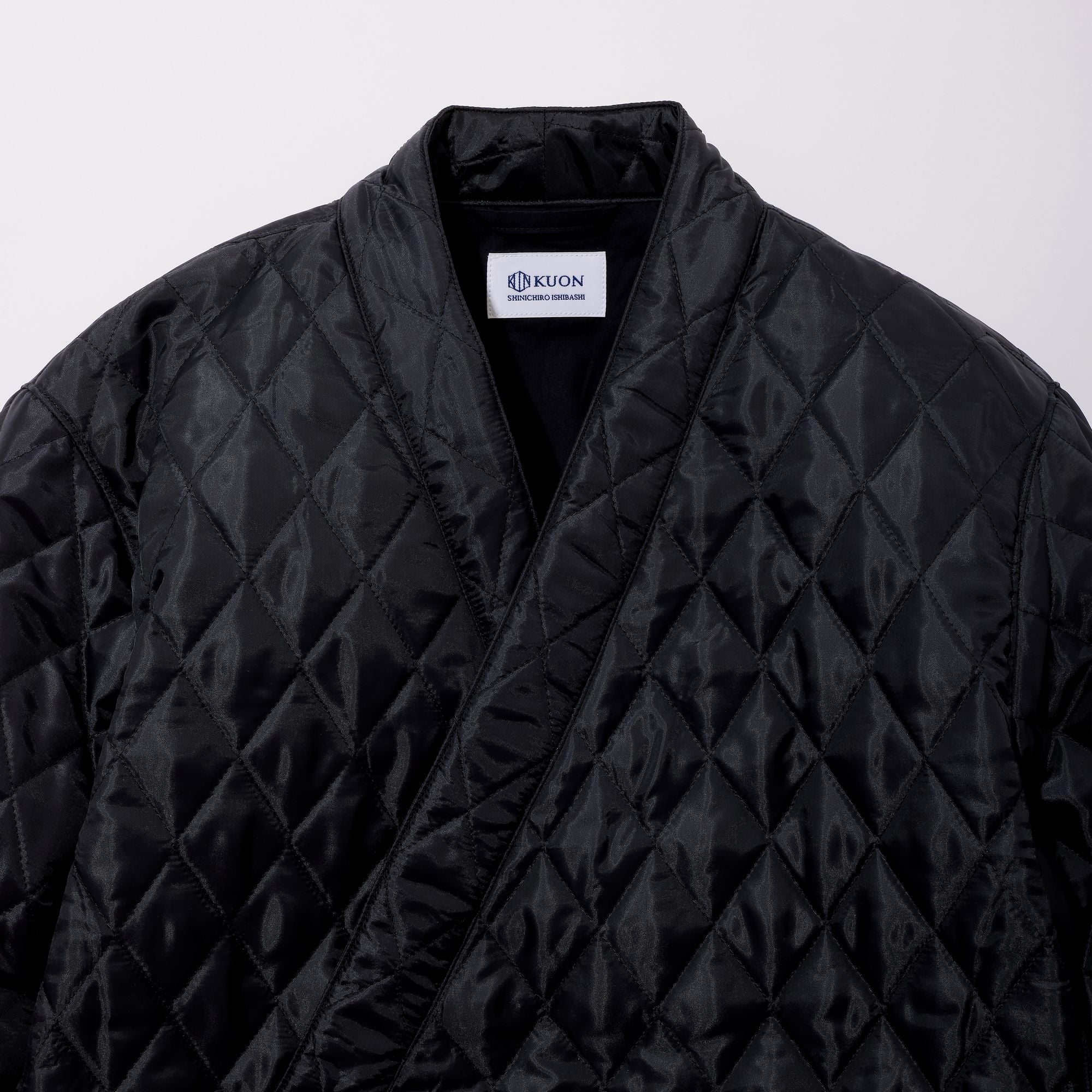 KUON Kimono Collar Quilted Shirket