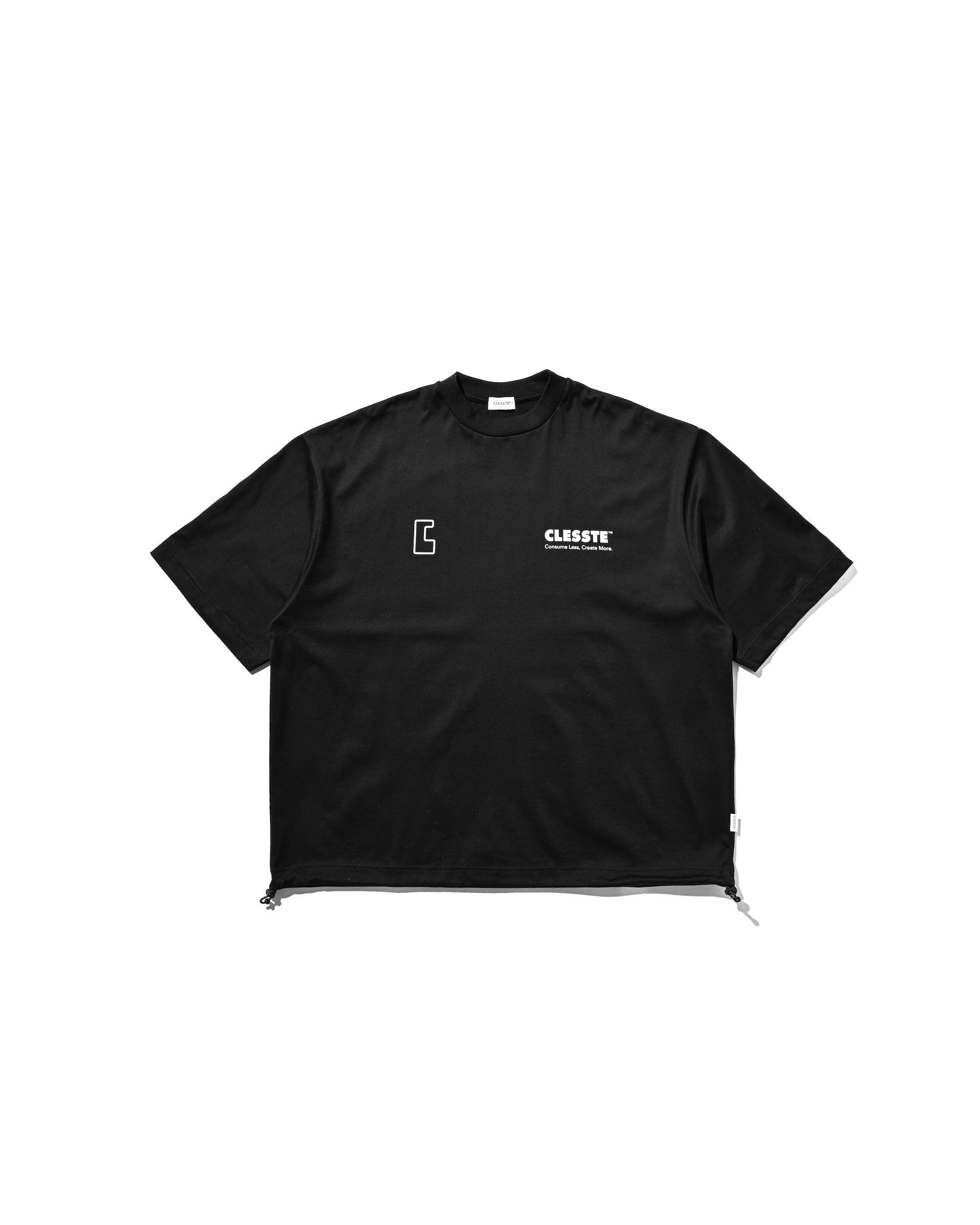 CLESSTE LOGO PRINT MASSIVE T-SHIRT WITH DRAWSTRINGS A