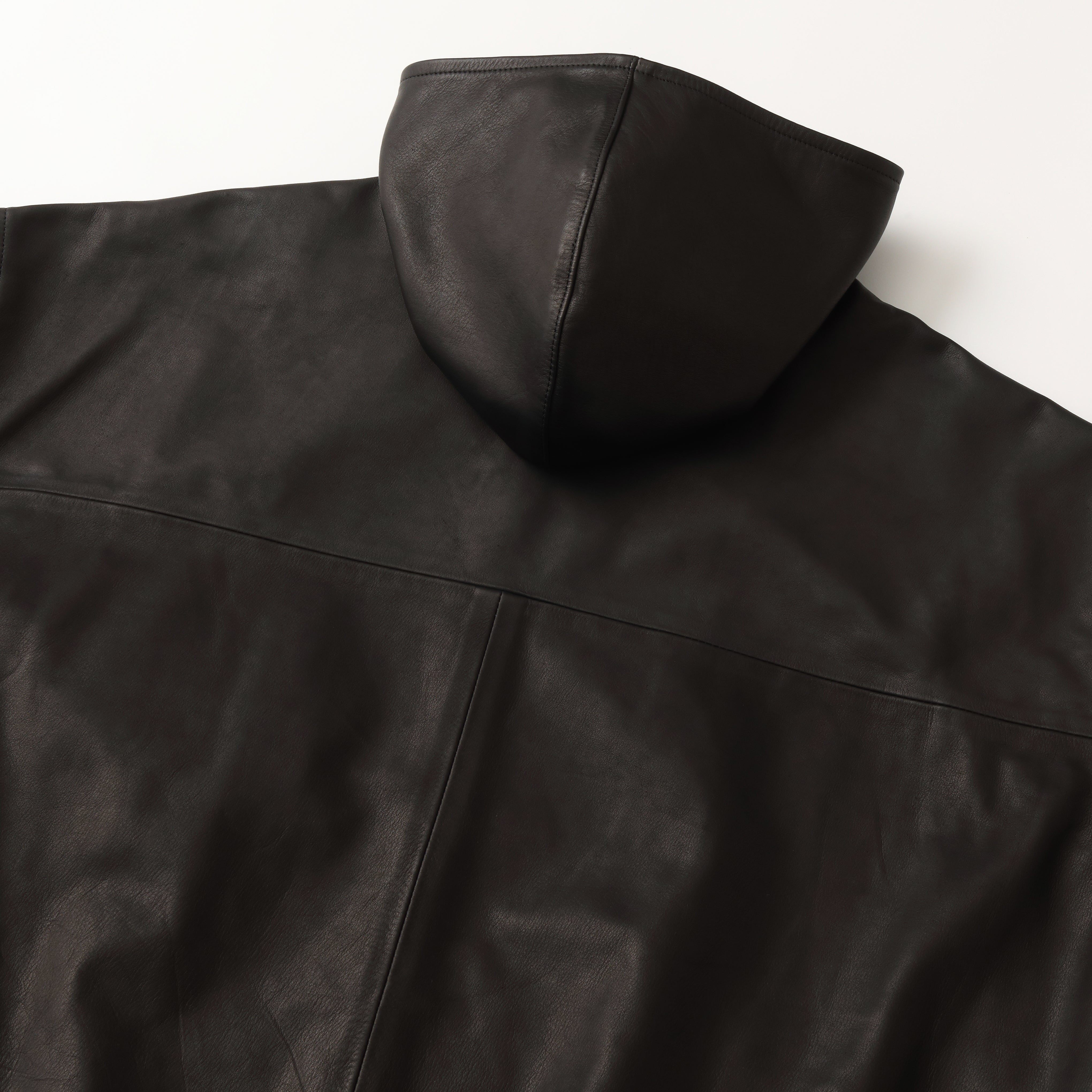 S.F.C 25FW LEATHER HOODIE JACKET
