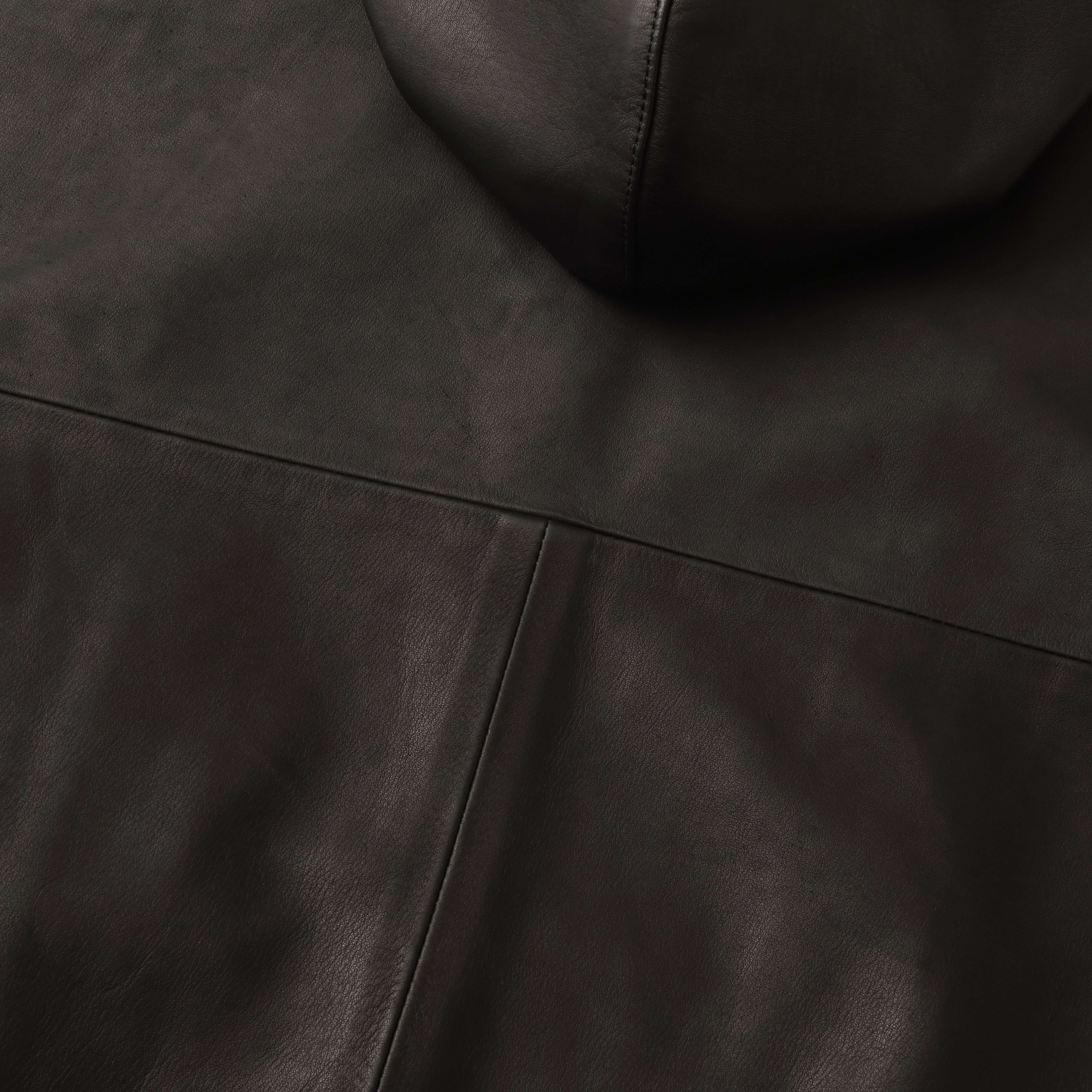 S.F.C 25FW LEATHER HOODIE JACKET