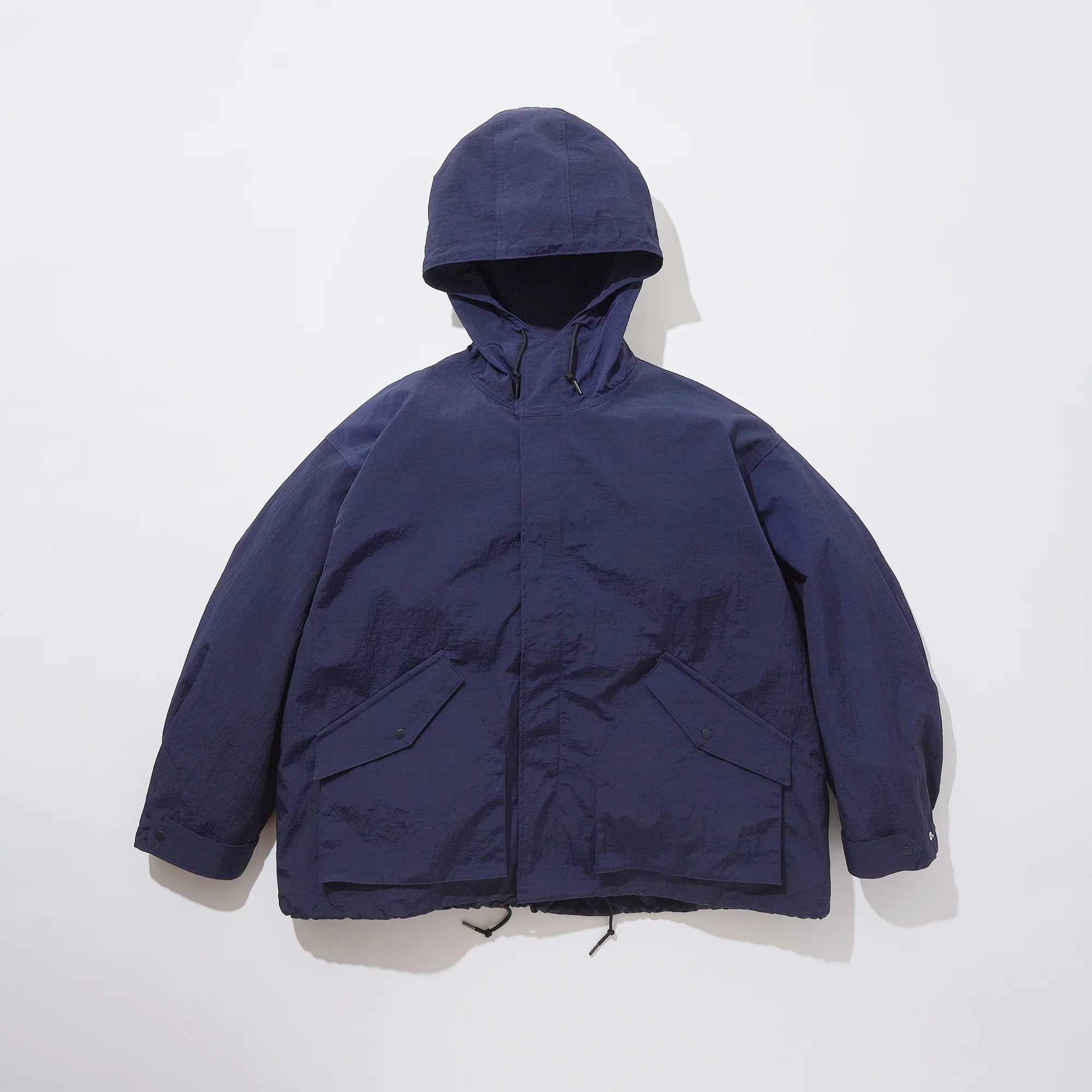 KUON 25SS Indigo Nylon Hooded Jacket