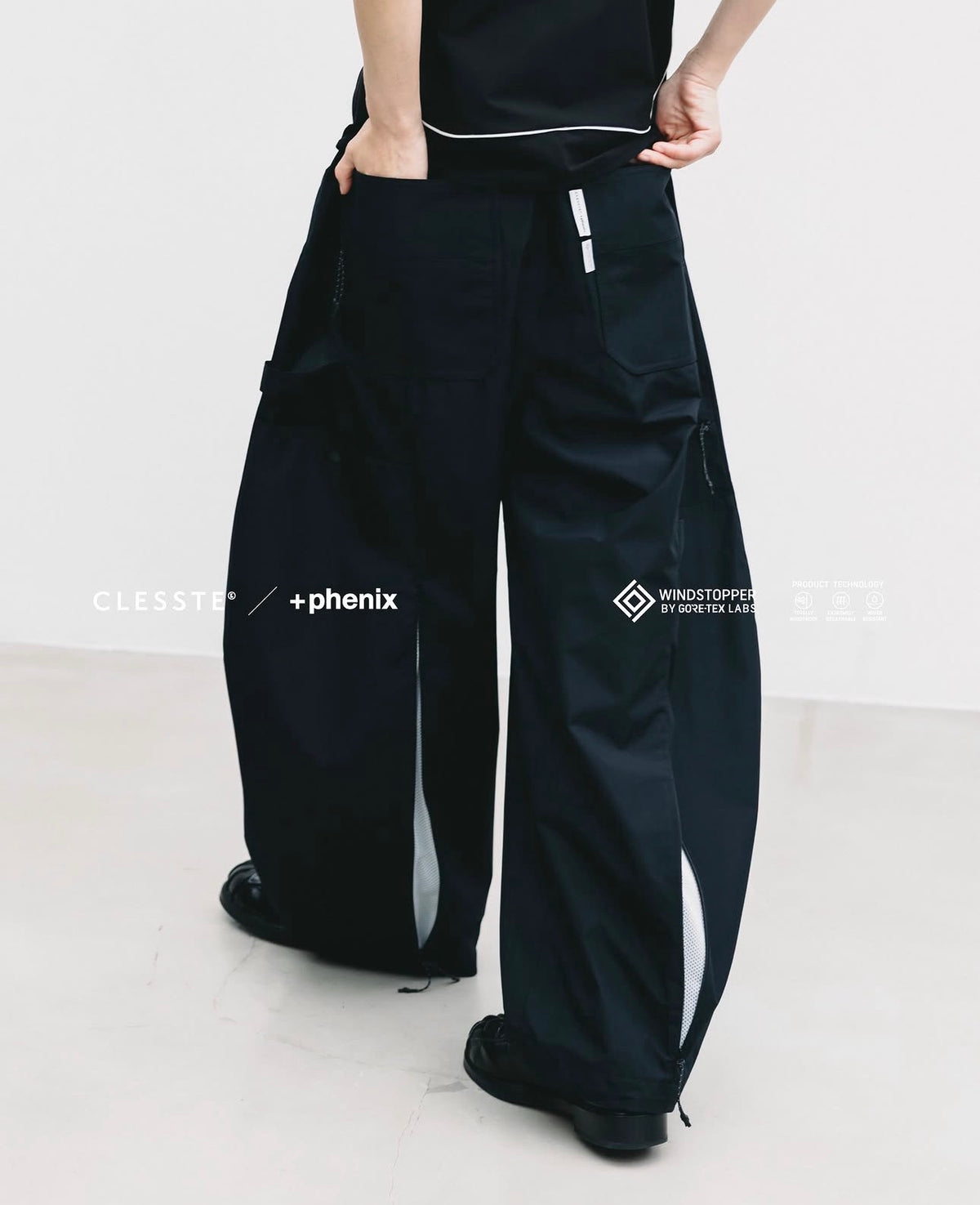 CLESSTE +phenix WINDSTOPPER® by GORE-TEX LABS TWILL CITY MASSIVE UTILITY PANTS
