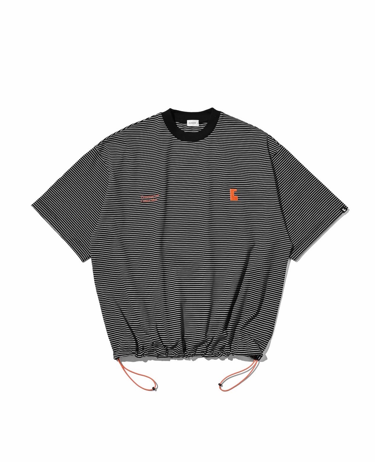 CLESSTE "C x CONCEPT" SYTRIPED S/S SHIRT WITH DRAWSTRINGS