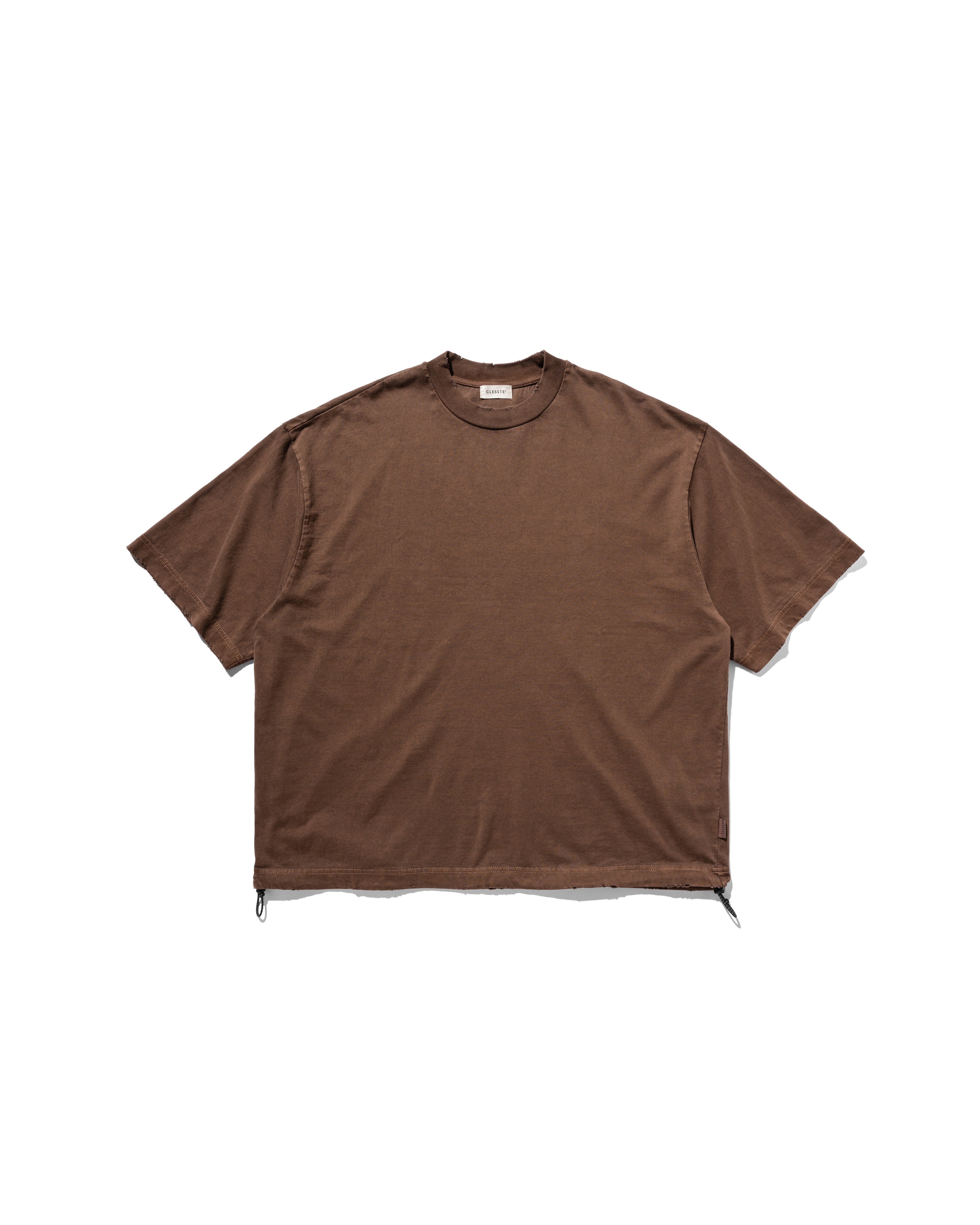 CLESSTE PIGMENT DYED S/S T-SHIRT WITH DRAWSTRINGS