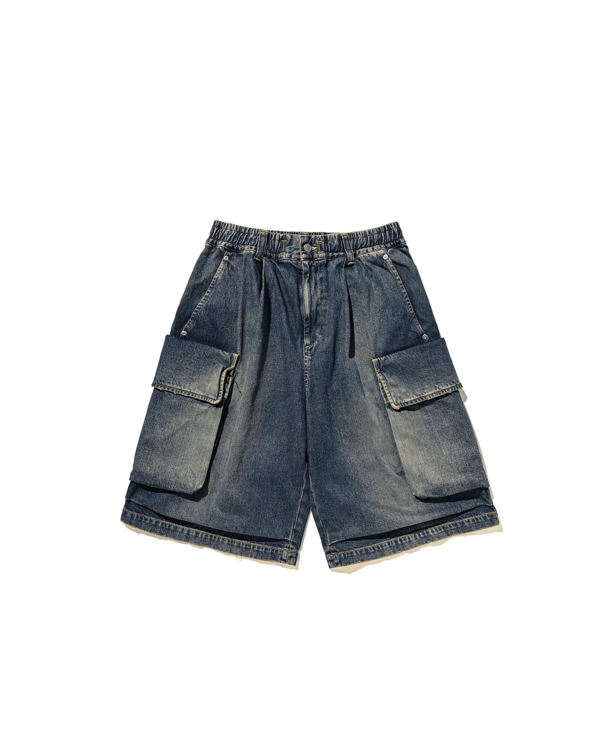 CLESSTE VINTAGE DYED SELVEDGE DENIM CITY MILITARY HALF PANTS