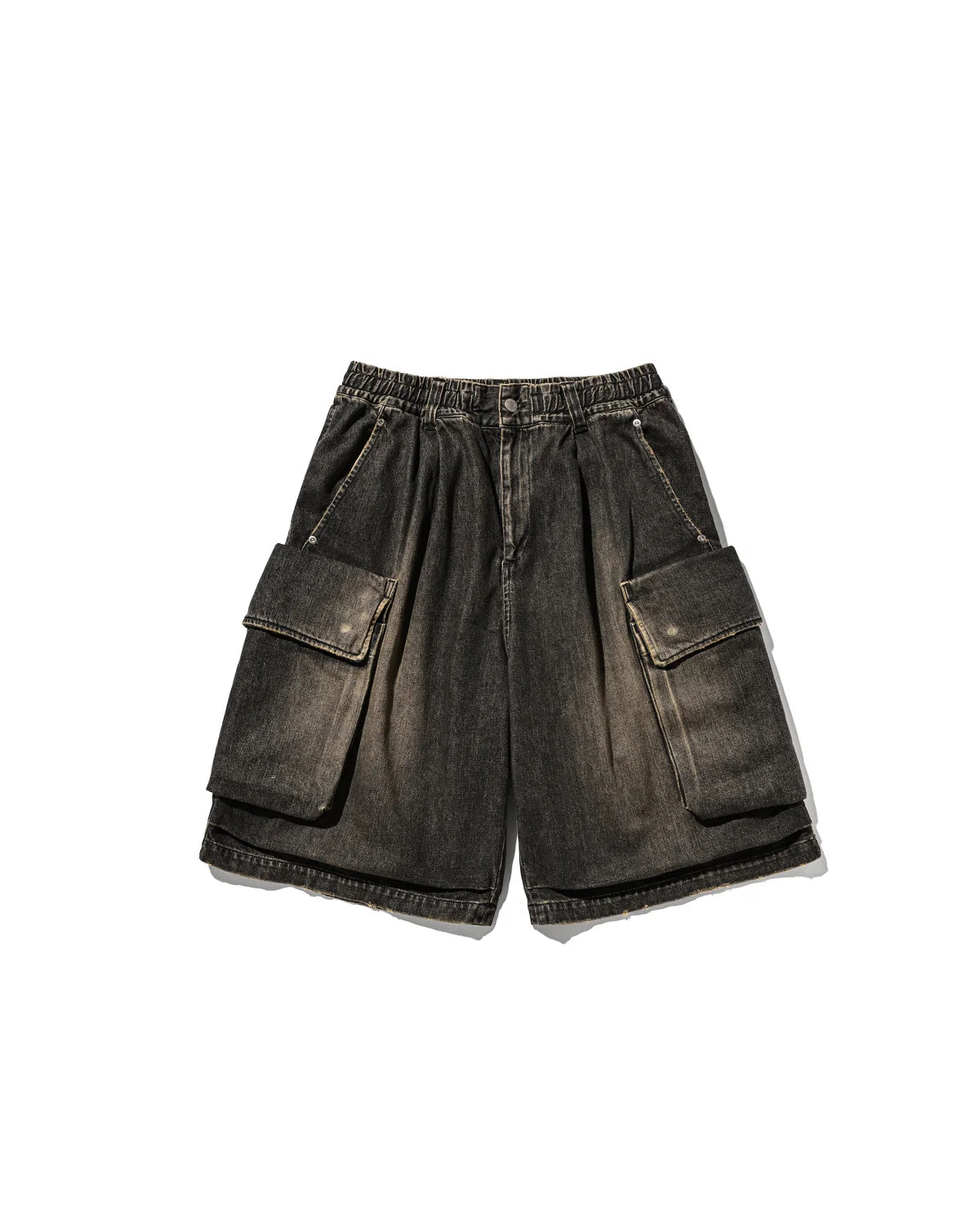 CLESSTE VINTAGE DYED SELVEDGE DENIM CITY MILITARY HALF PANTS