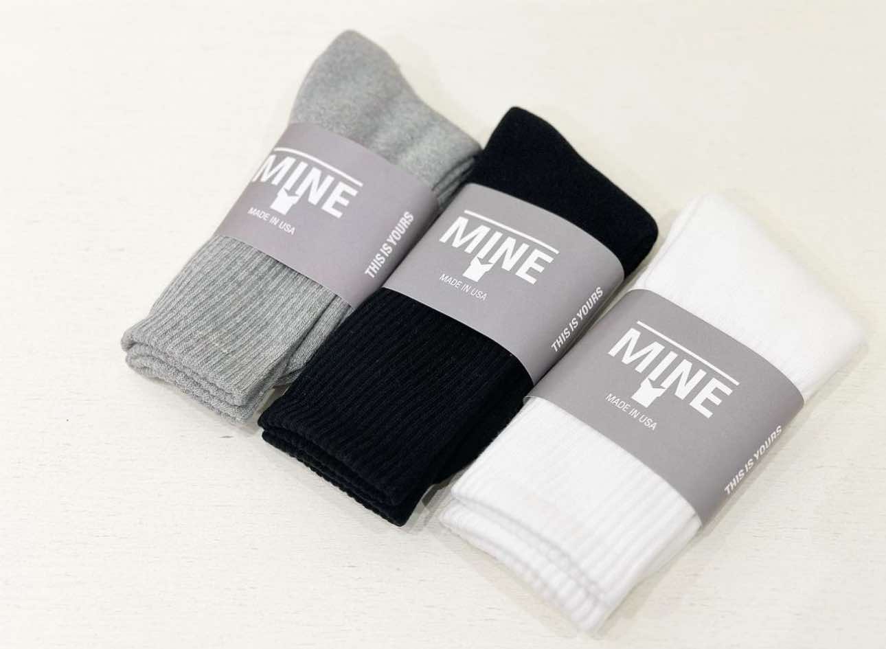 MINE_U.S.A. LOGO SOCKS