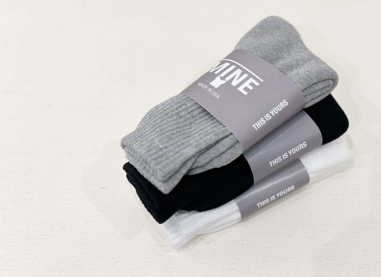 MINE_U.S.A. LOGO SOCKS