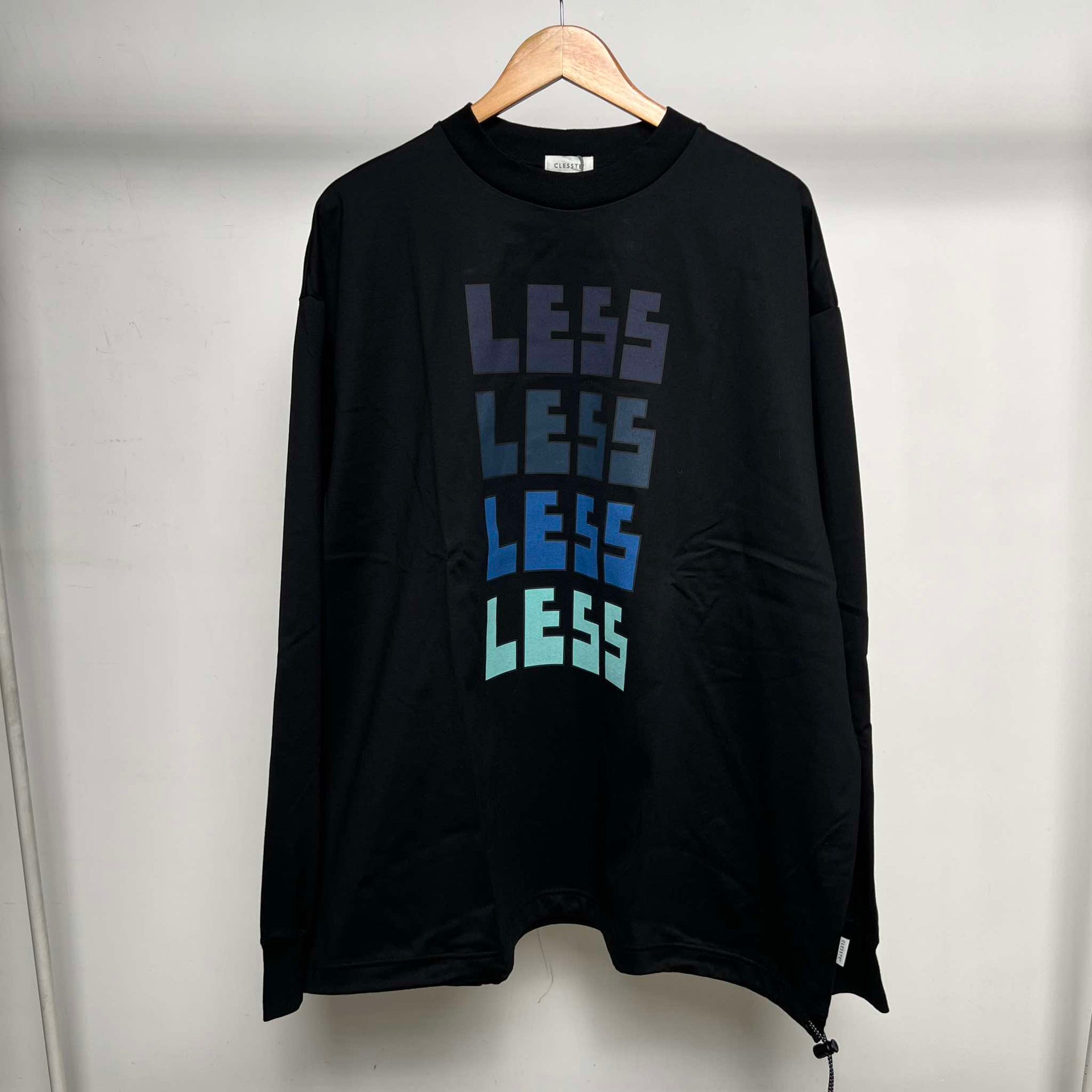 CLESSTE 24AW “LESS” MASSIVE L/S T-SHIRTS WITH DRAWSTRINGS (COLOR LOGO)