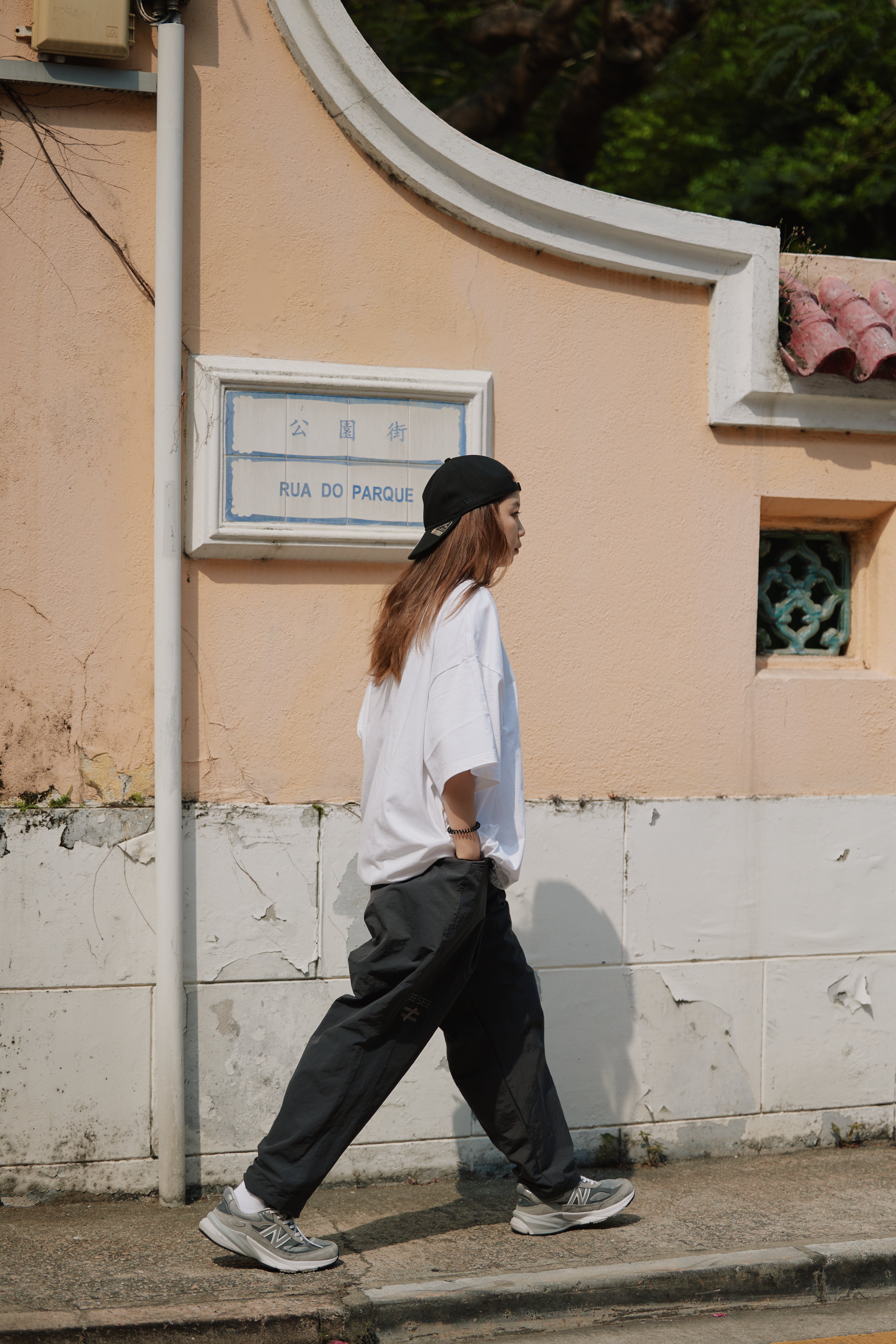 SEE SEE WIDE TAPERED EASY PANTS (HNGR)