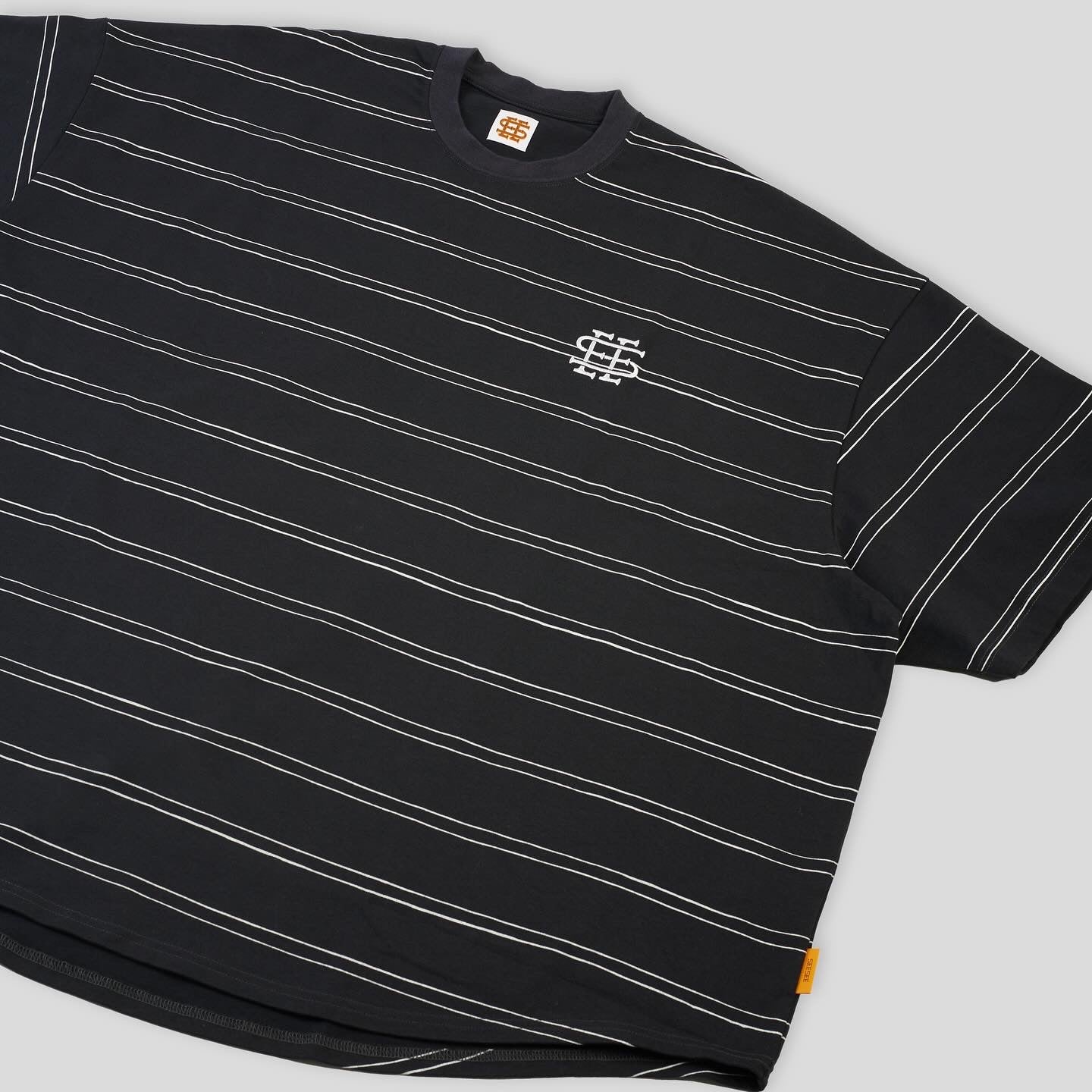 SEE SEE SUPER BIG ROUND SS DOUBLE STRIPE TEE