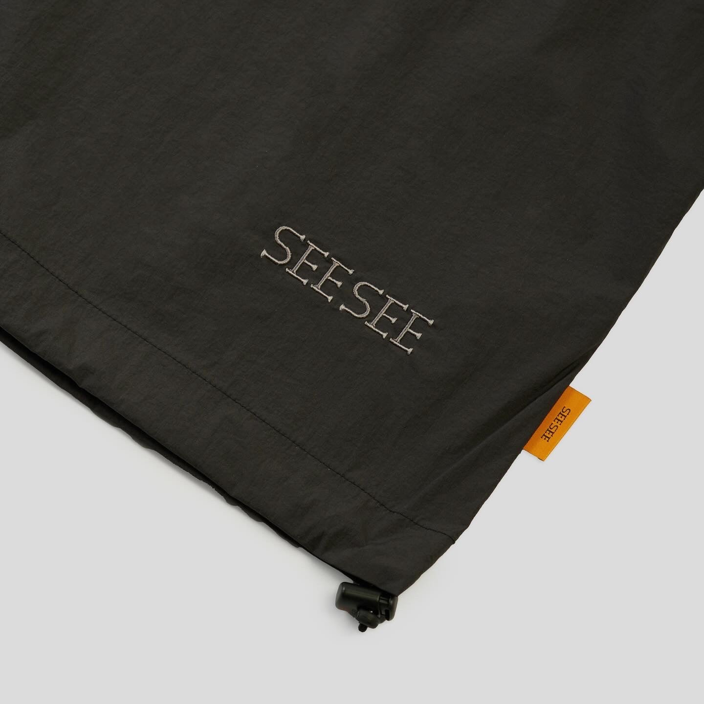 SEE SEE BIG NYLON HENLEY DRAWSTRINGS SS