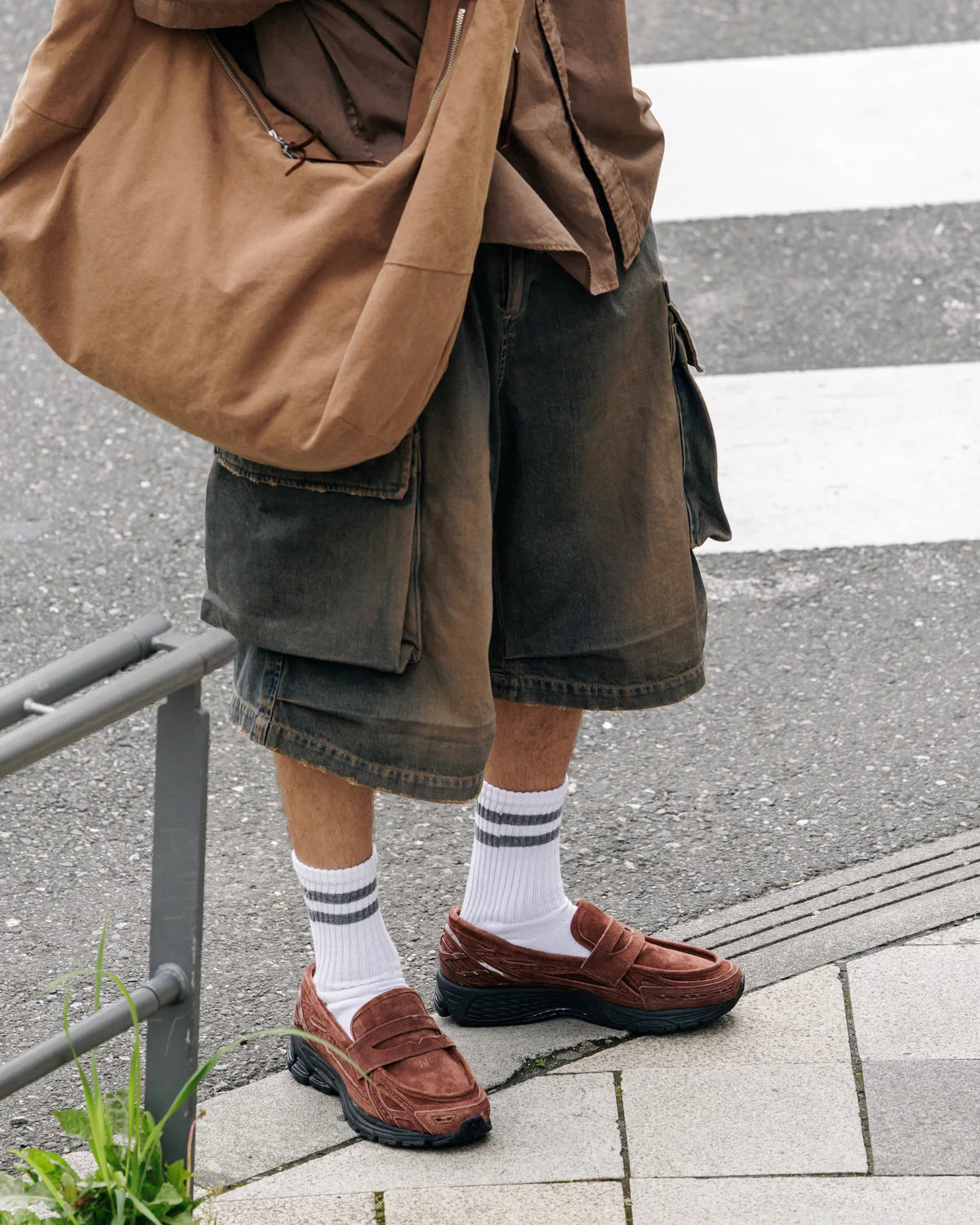 CLESSTE VINTAGE WASH SELVEDGE DENIM CITY MILITARY HALF PANTS