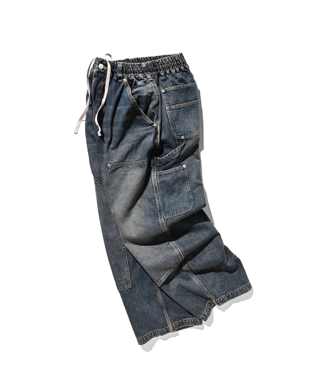 CLESSTE VINTAGE DYED SELVEDGE DENIM DOUBLE KNEE CURVED