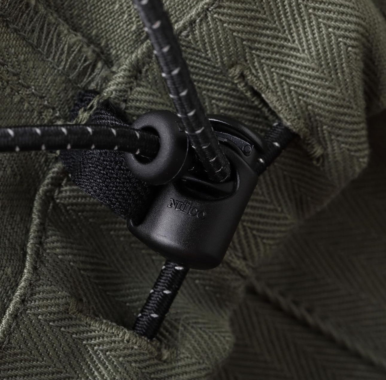 S.F.C 24FW - WIDE TAPERED EASY PANTS (HERRINGBONE)