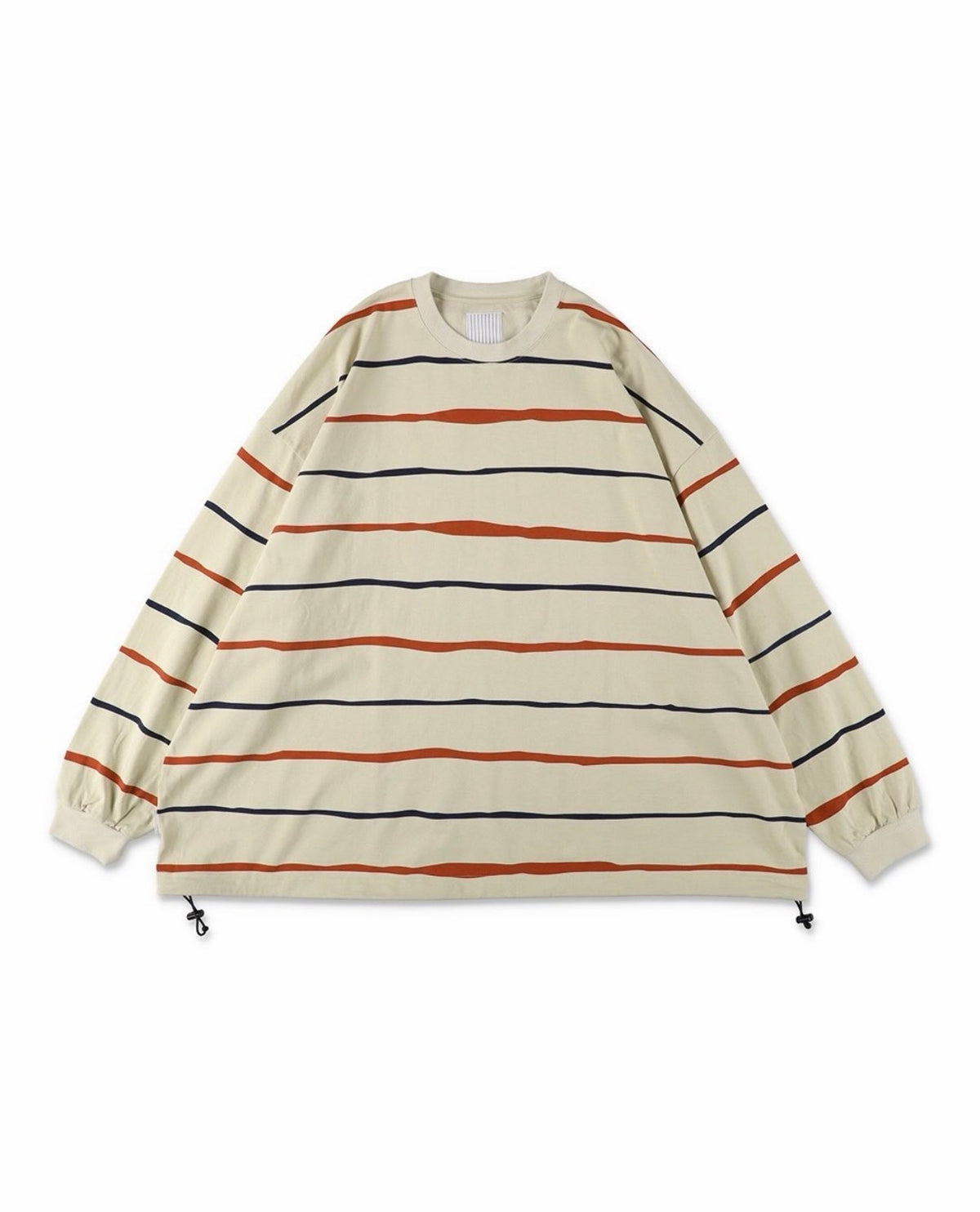 S.F.C 26FW SUPER BIG STRIPE LS TEE (W/DRAWSTRINGS)