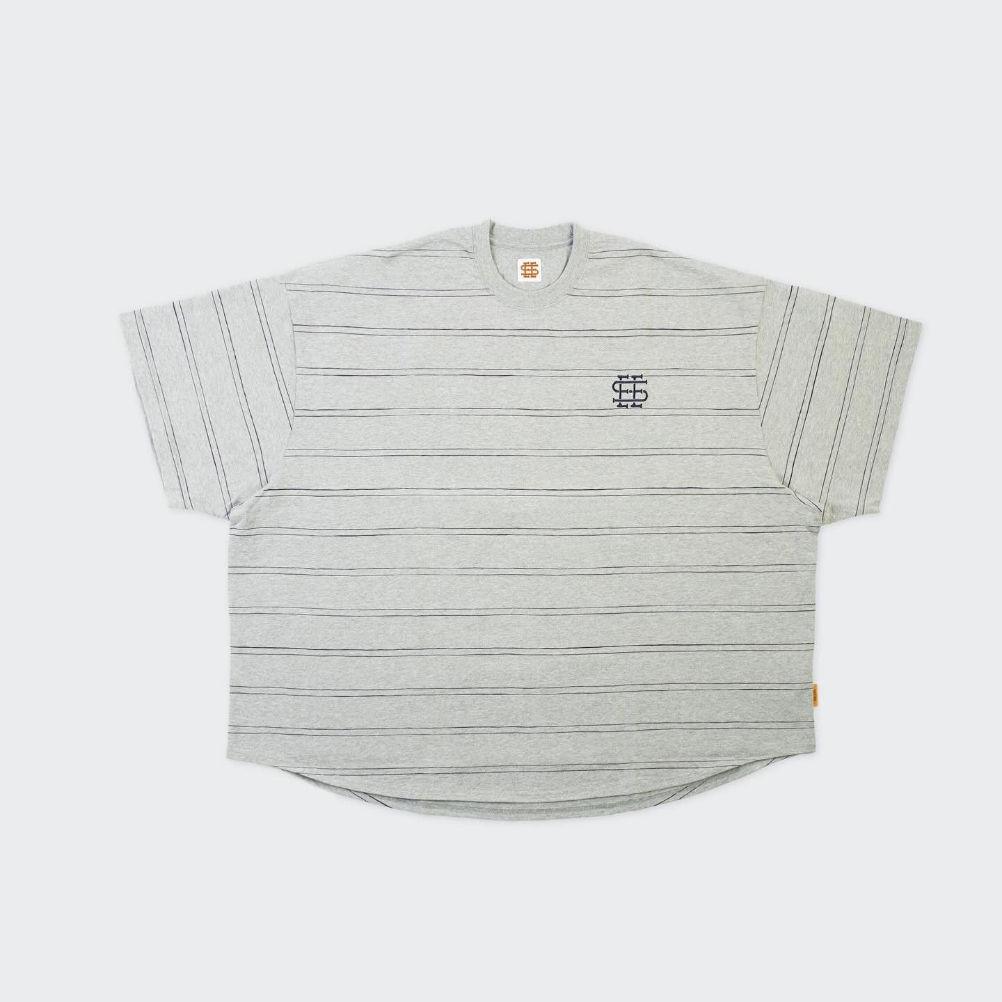 SEE SEE SUPER BIG ROUND SS DOUBLE STRIPE TEE