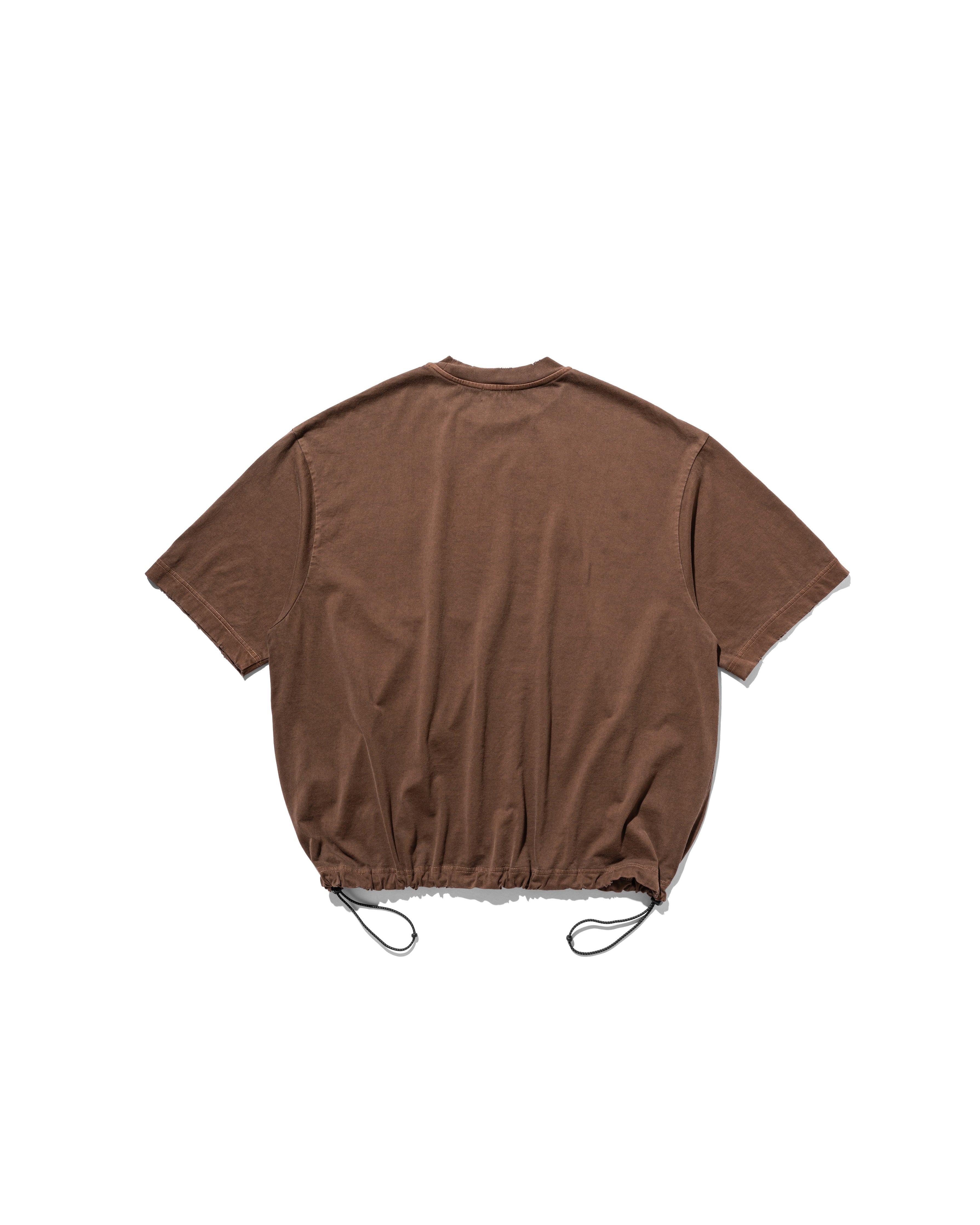 CLESSTE PIGMENT DYED S/S T-SHIRT WITH DRAWSTRINGS