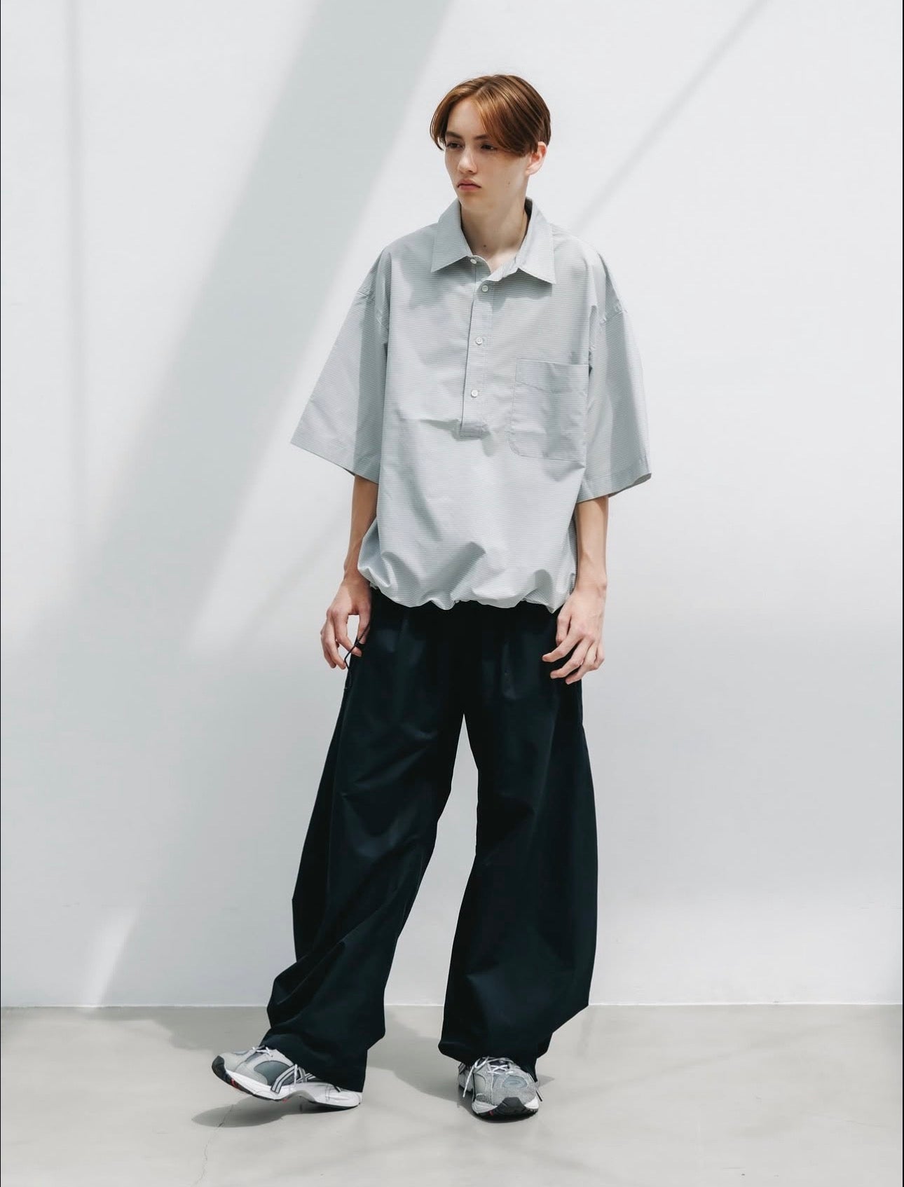 CLESSTE MINI PLAID S/S PULLOVER SHIRT