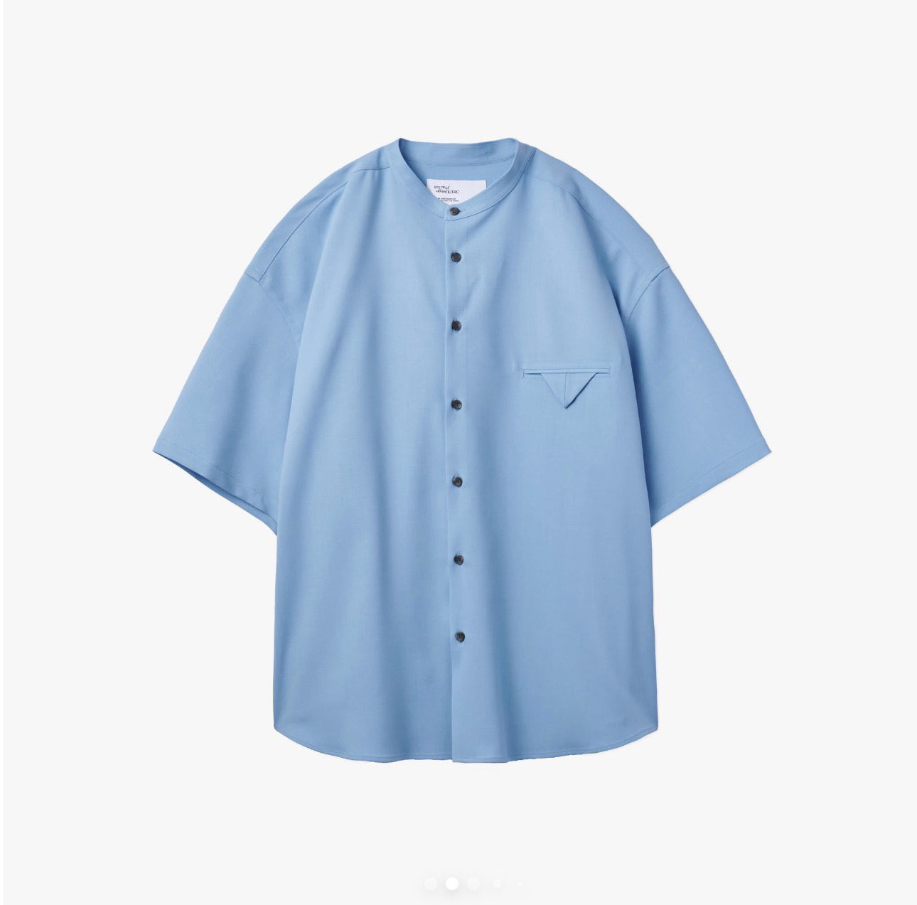 UNTRACE _262 NO COLLAR SHIRT S/S