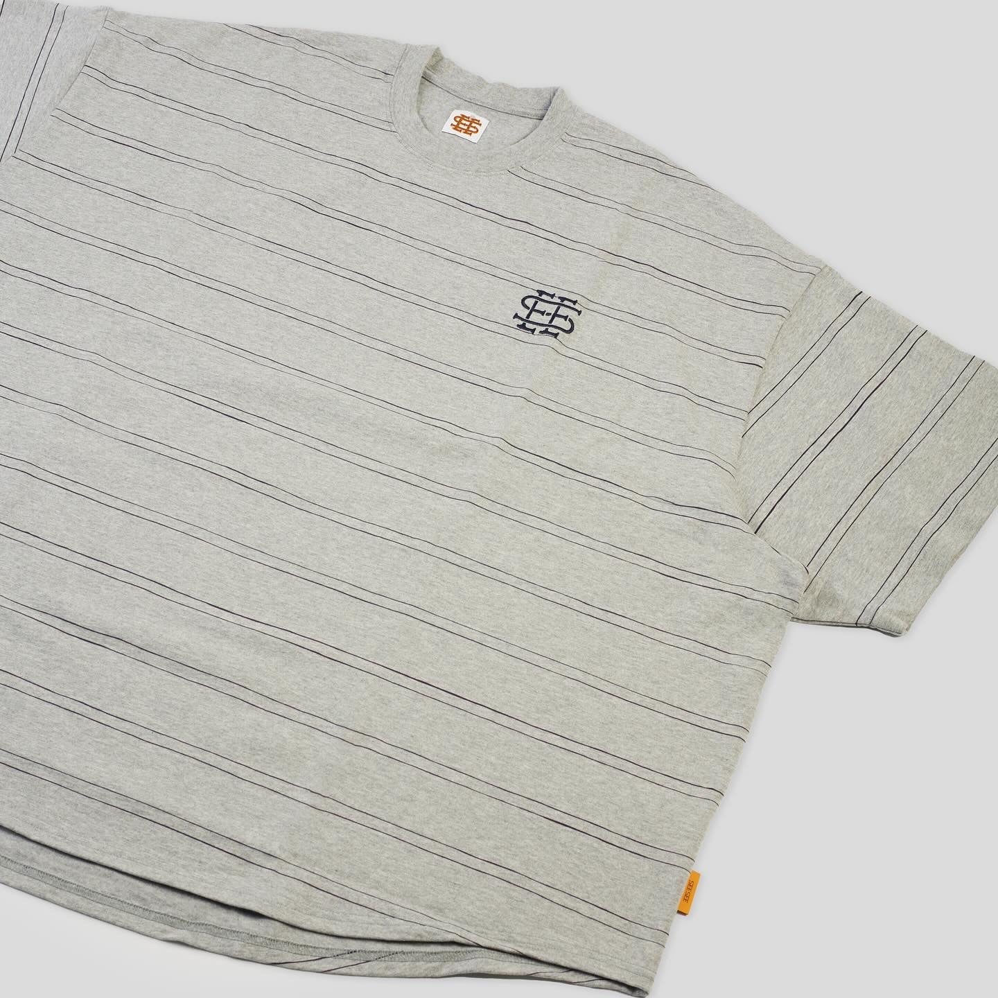 SEE SEE SUPER BIG ROUND SS DOUBLE STRIPE TEE