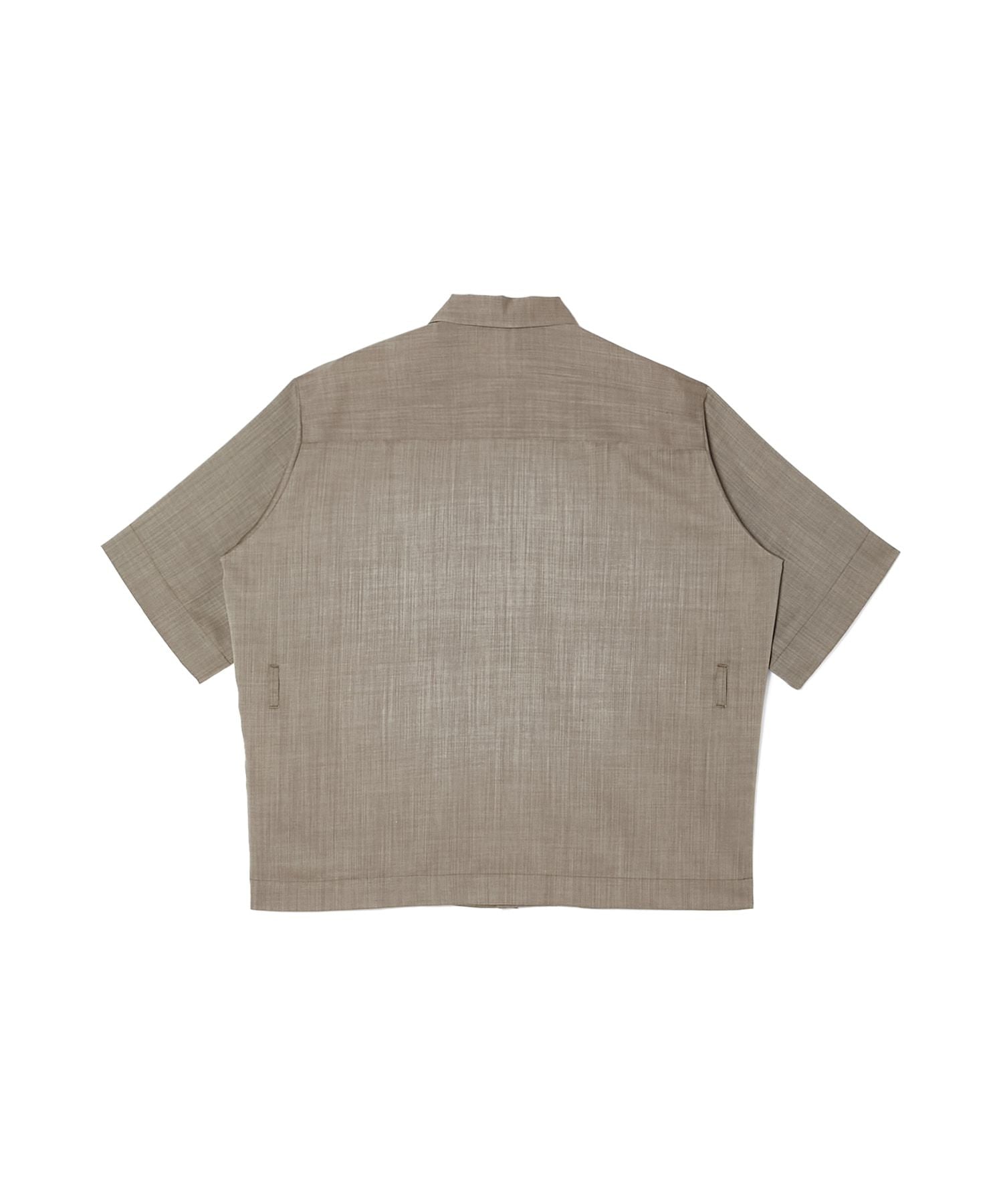 N.HOOLYWOOD 26SS HALF SLEEVE SHIRT (WOOL/POLY)