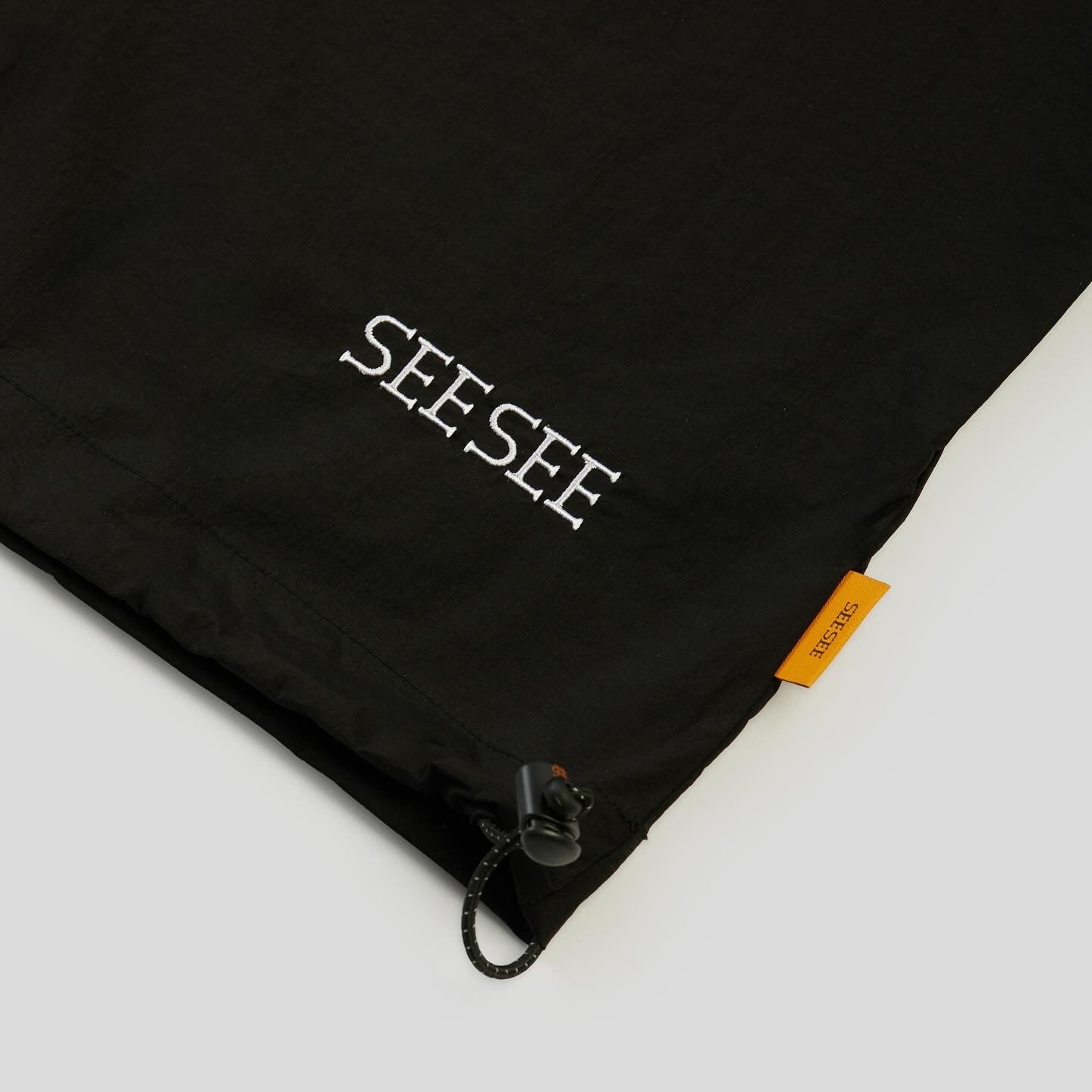 SEE SEE BIG NYLON HENLEY DRAWSTRINGS SS