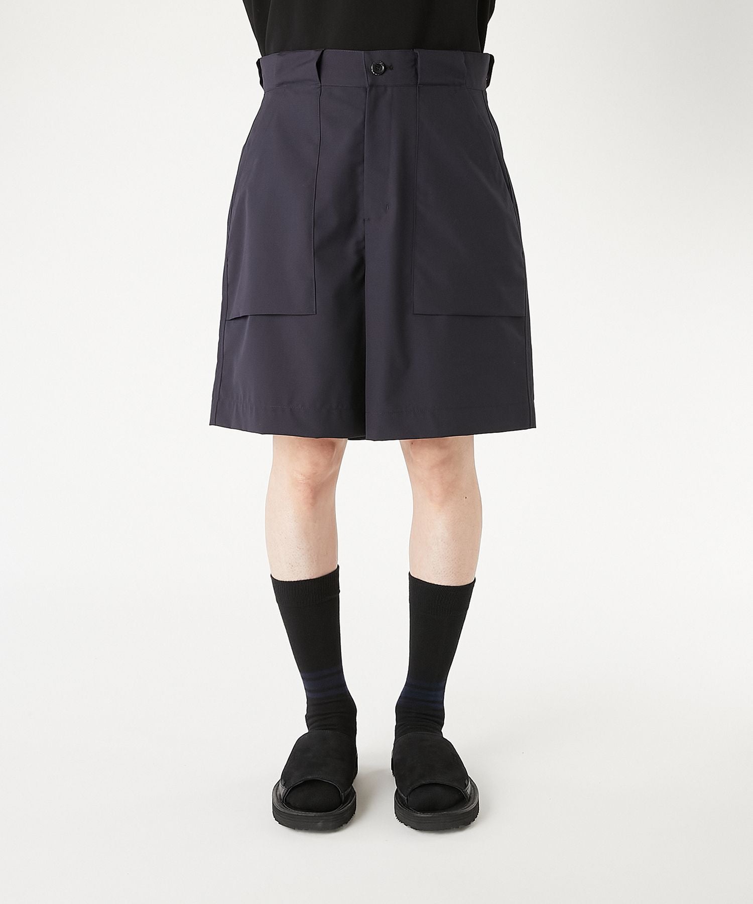 N.HOOLYWOOD 26SS PATCH-POCKET HALF PANTS