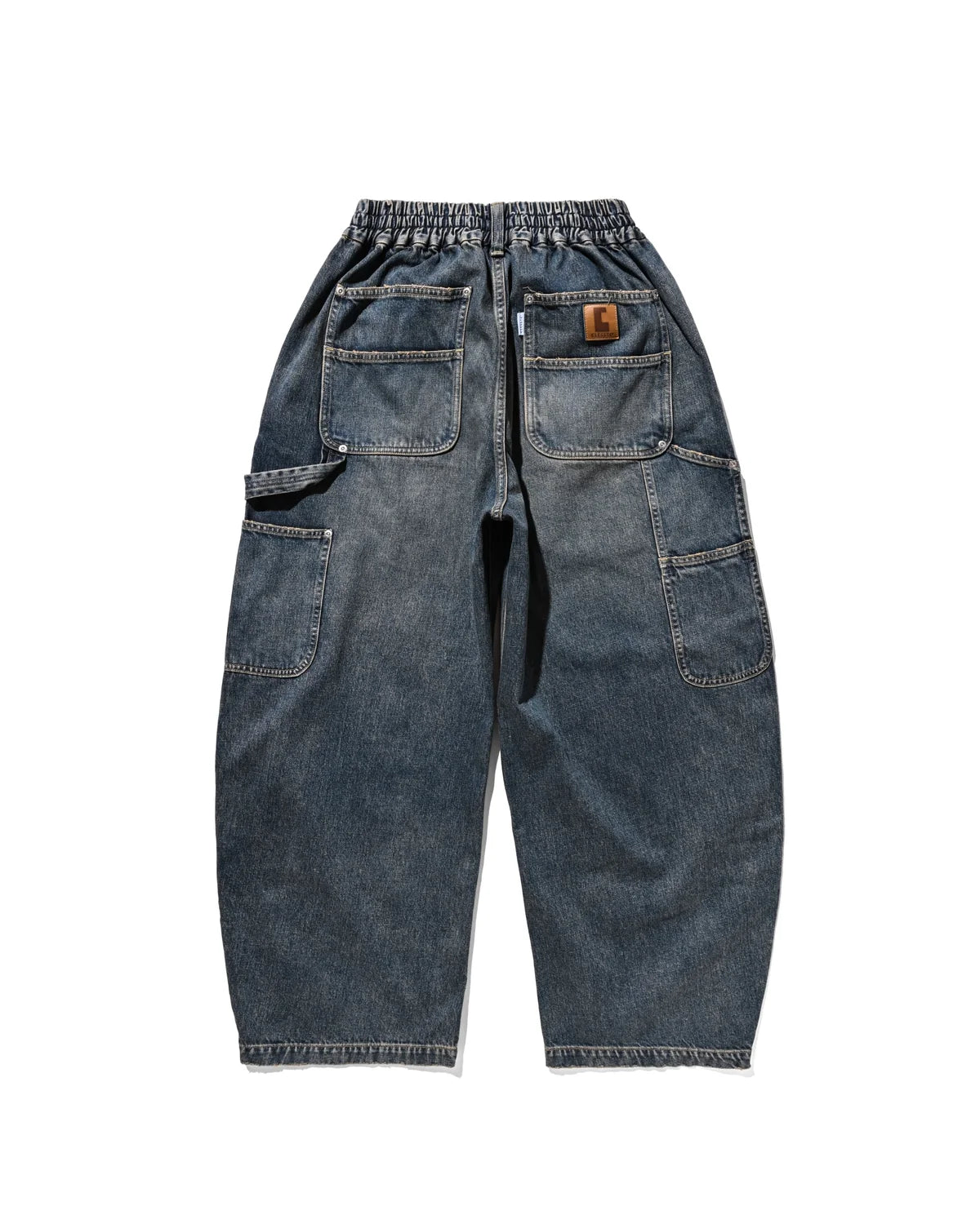 CLESSTE VINTAGE DYED SELVEDGE DENIM DOUBLE KNEE CURVED
