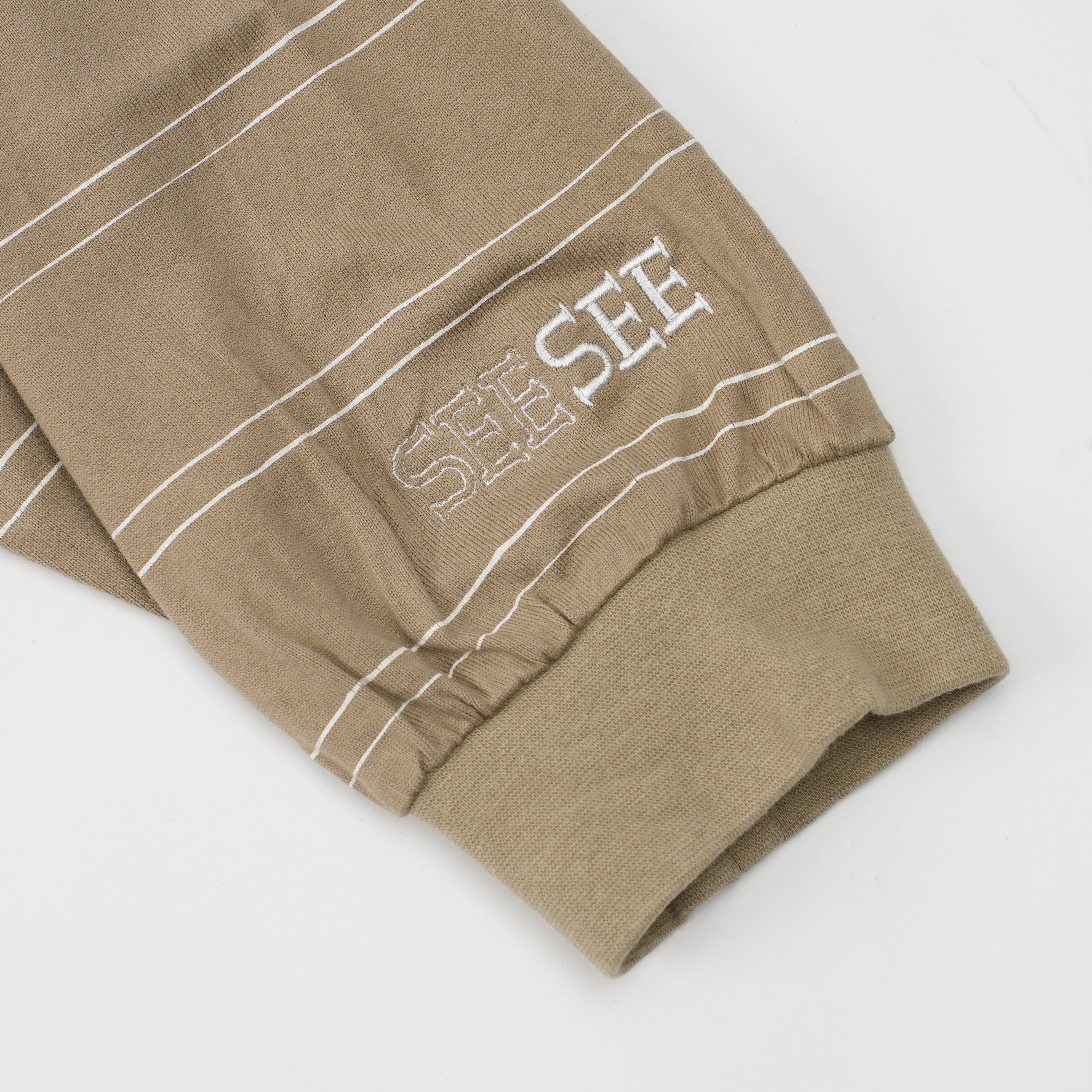 SEE SEE SUPER BIG ROUND LS DOUBLE STRIPE TEE