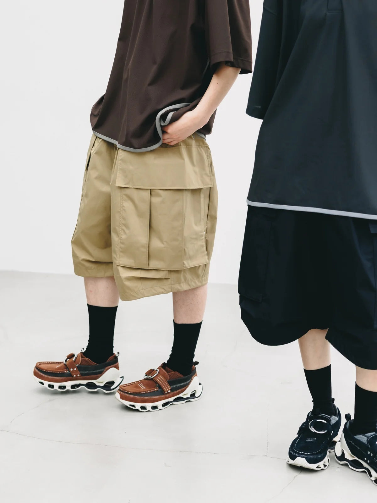 CLESSTE +PHENIX WINDSTOPPER® BY GORE-TEX LABS CITY MEGA POCKET BALLOON CARGO HALF PANTS