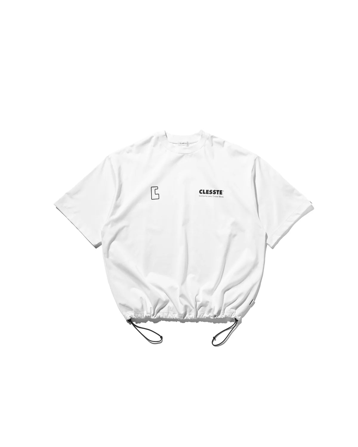 CLESSTE LOGO PRINT MASSIVE T-SHIRT WITH DRAWSTRINGS A